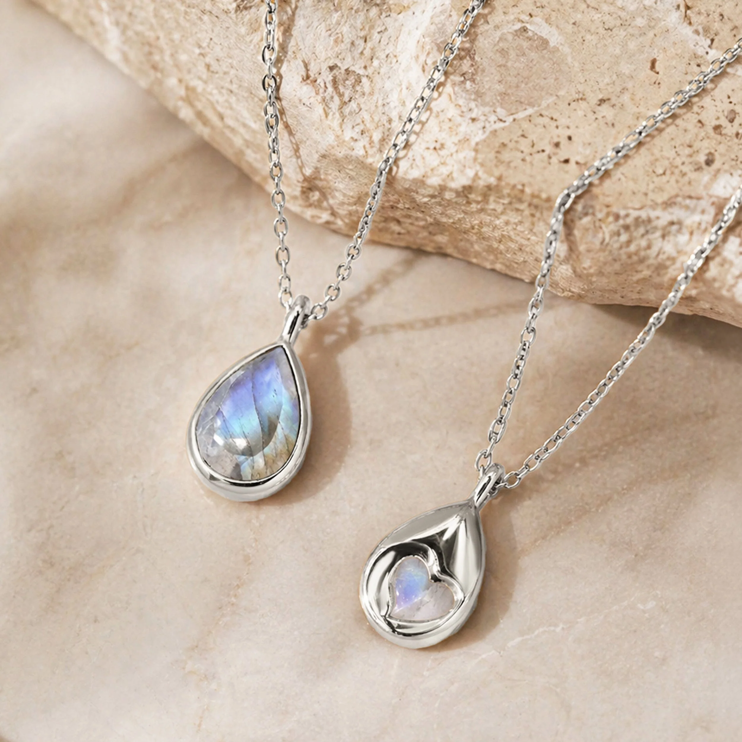 Moonstone Necklace - Hidden Heart - Image 20