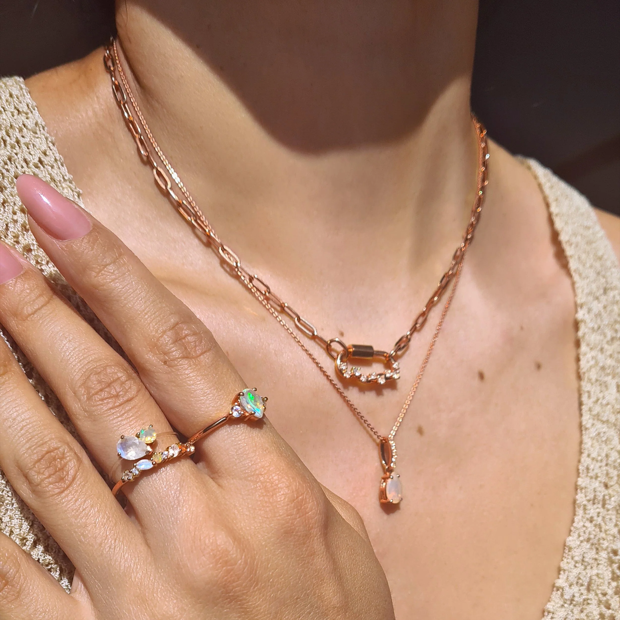 Moonstone Opal Ring - Grace - Image 6