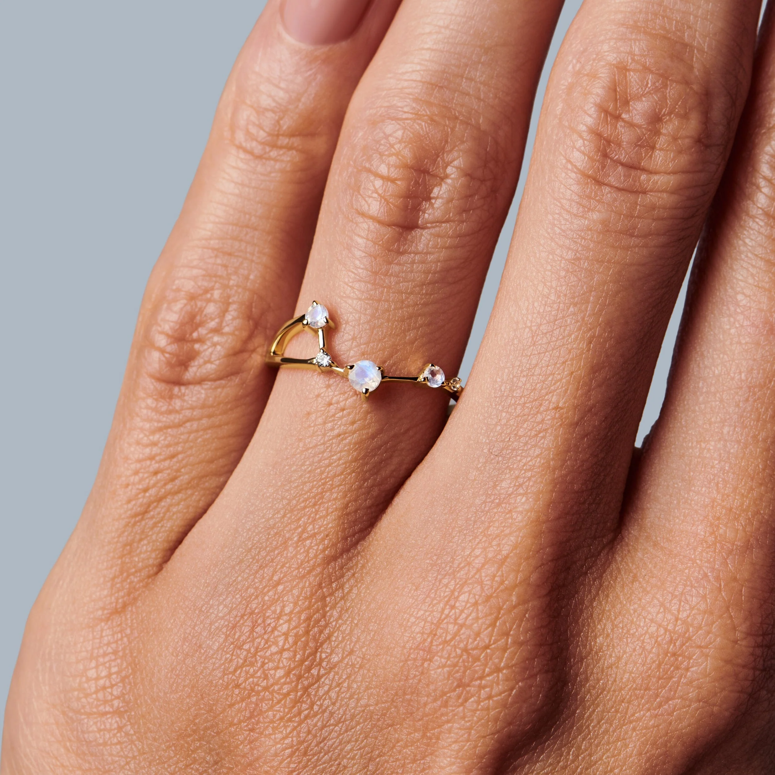 Moonstone Ring - Aries Zodiac Constellation - Image 6