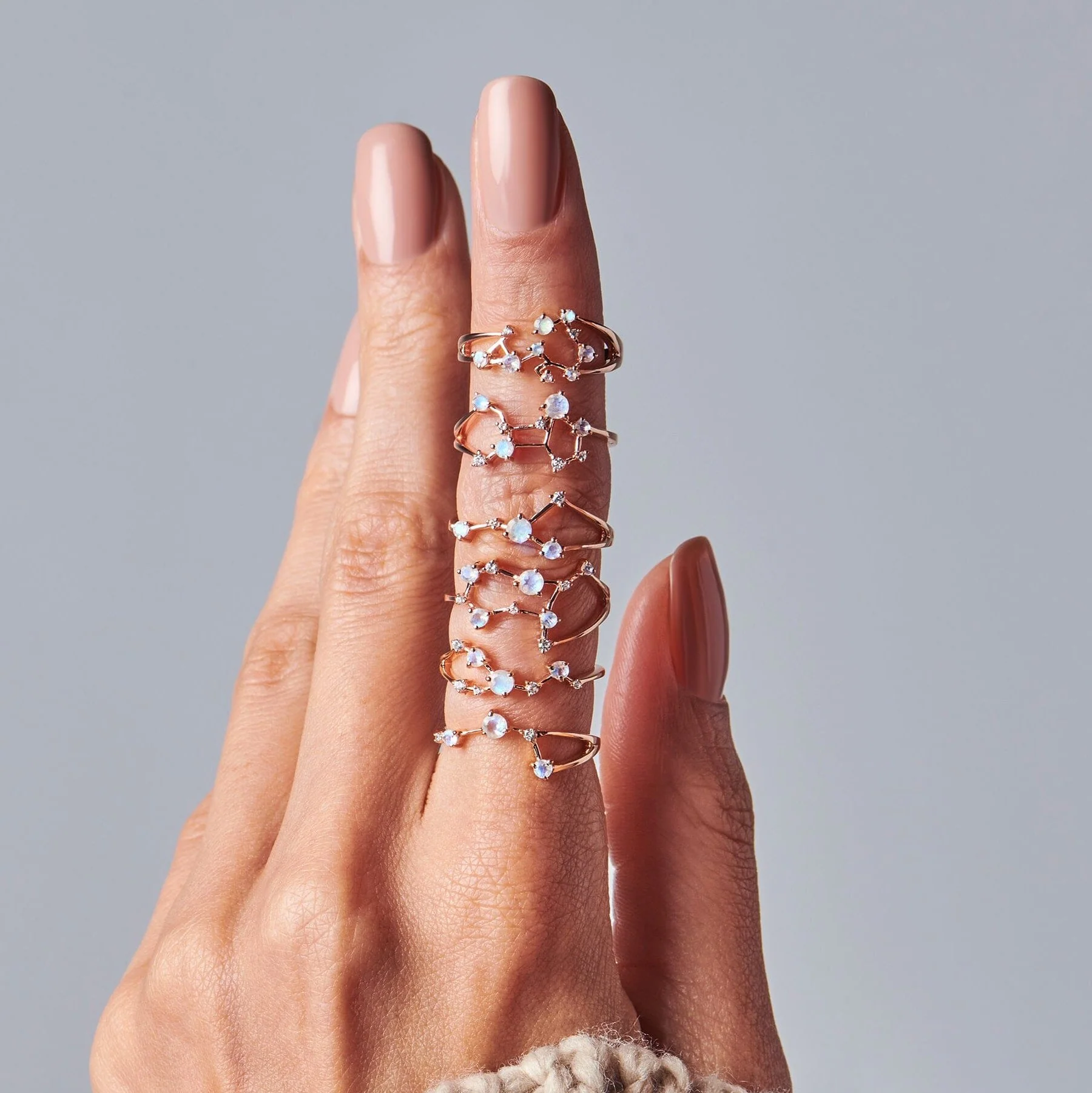 Moonstone Ring - Cancer Zodiac Constellation - Image 11
