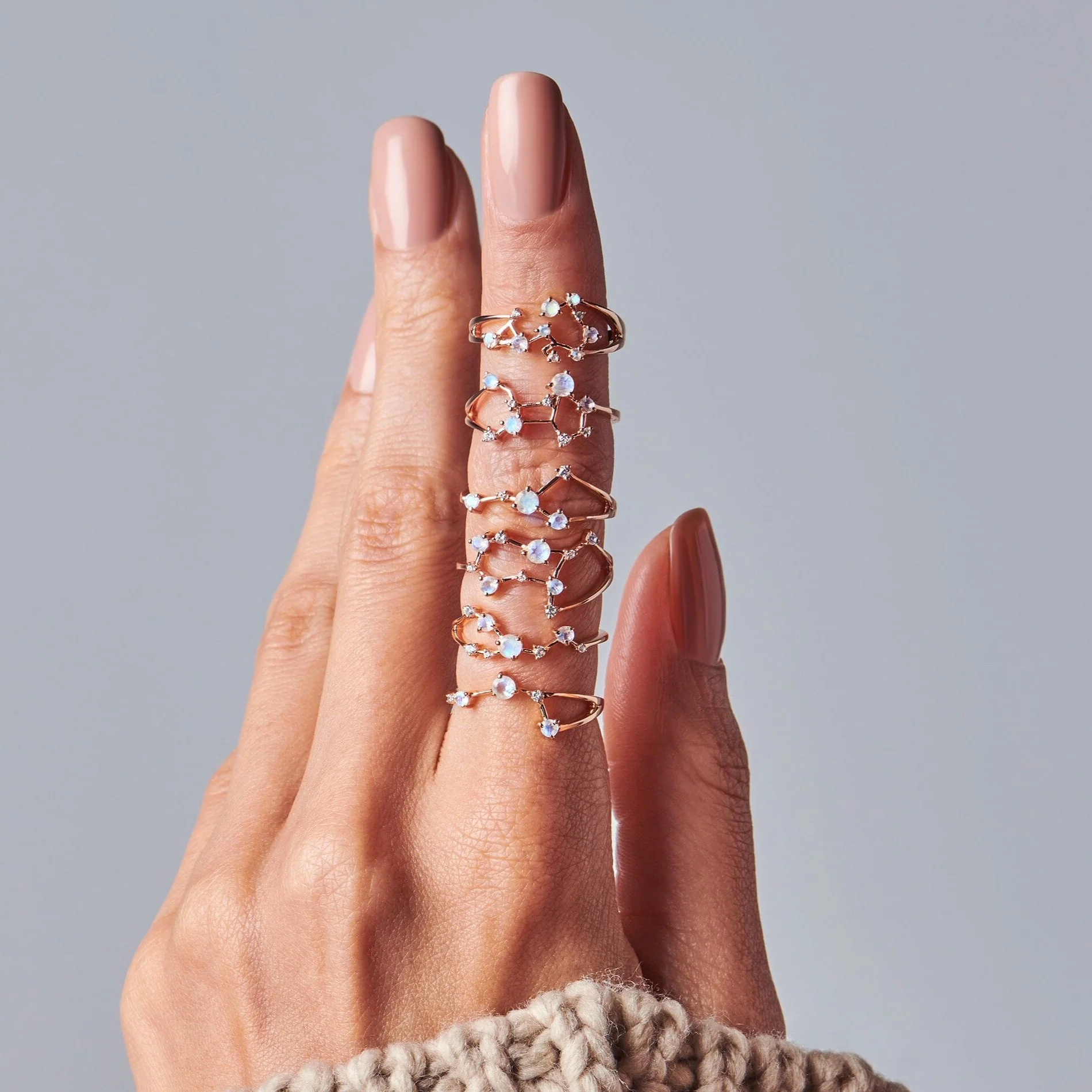 Moonstone Ring - Cancer Zodiac Constellation - Image 15
