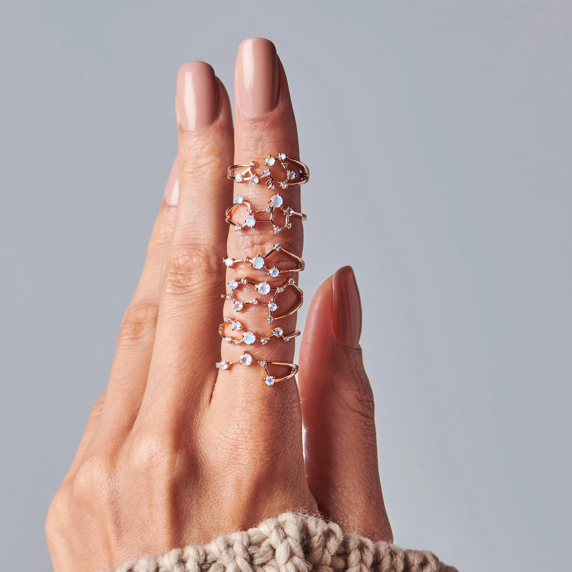 Moonstone Ring - Cancer Zodiac Constellation - Image 19