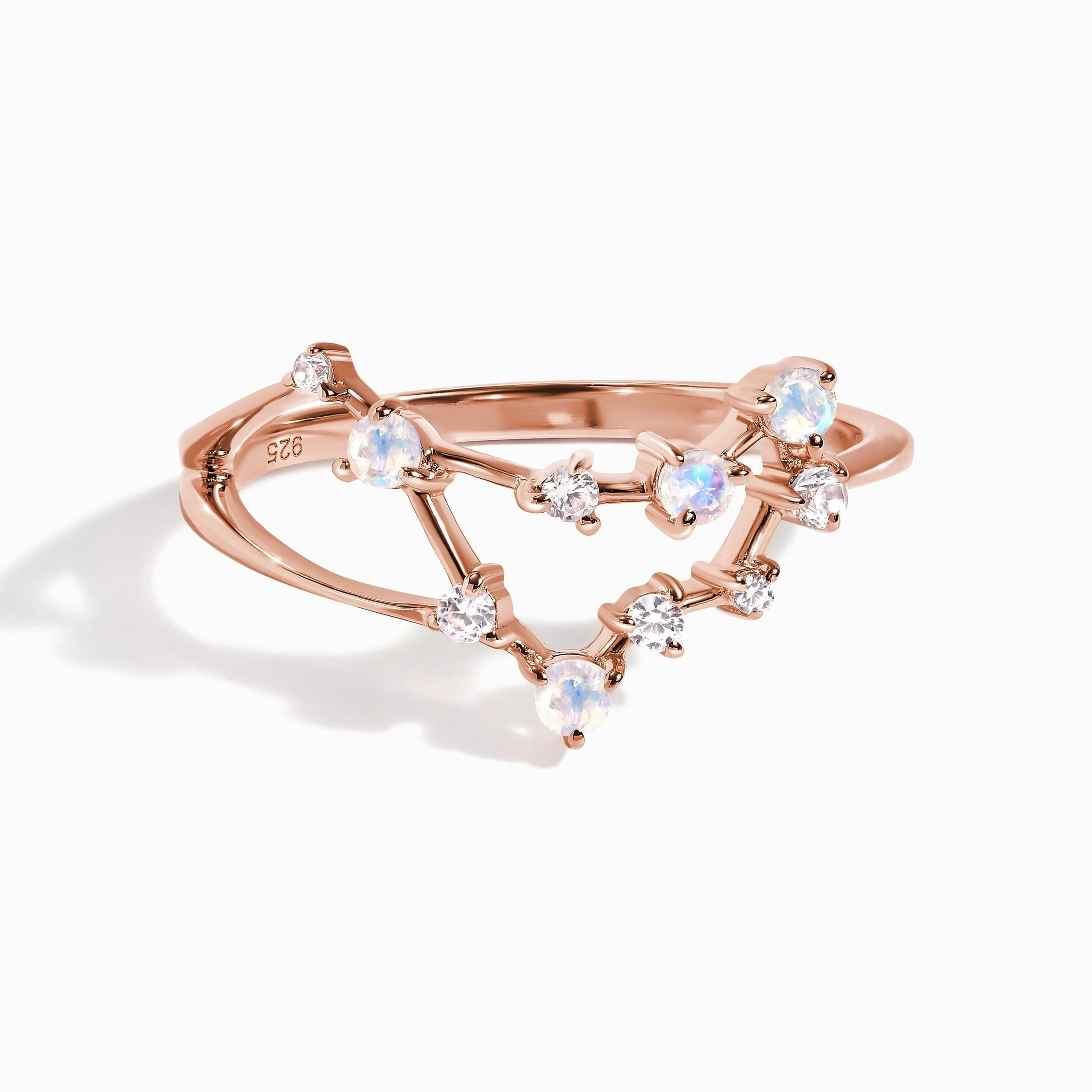 Moonstone Ring - Capricorn Zodiac Constellation - Image 4