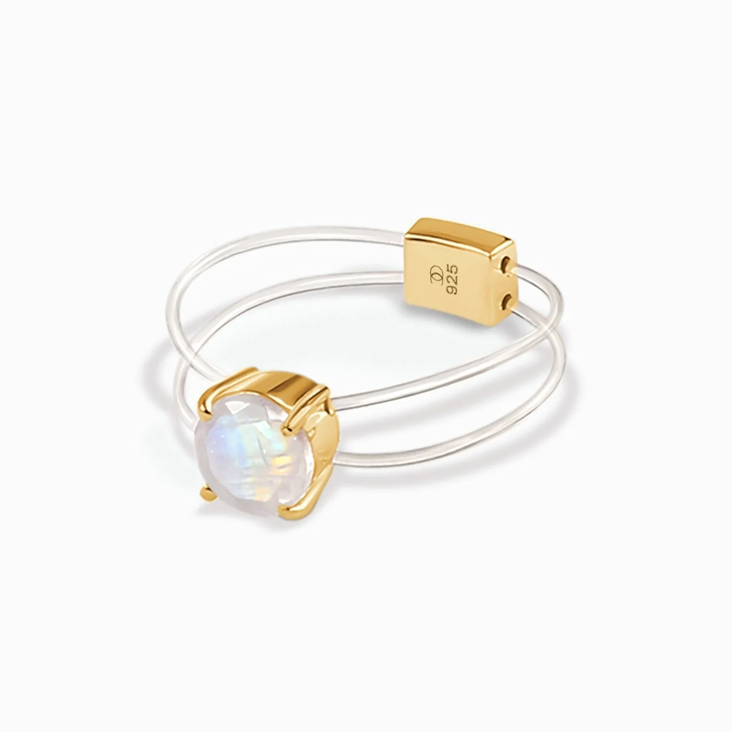 Moonstone Ring - Floating Gem - Image 5