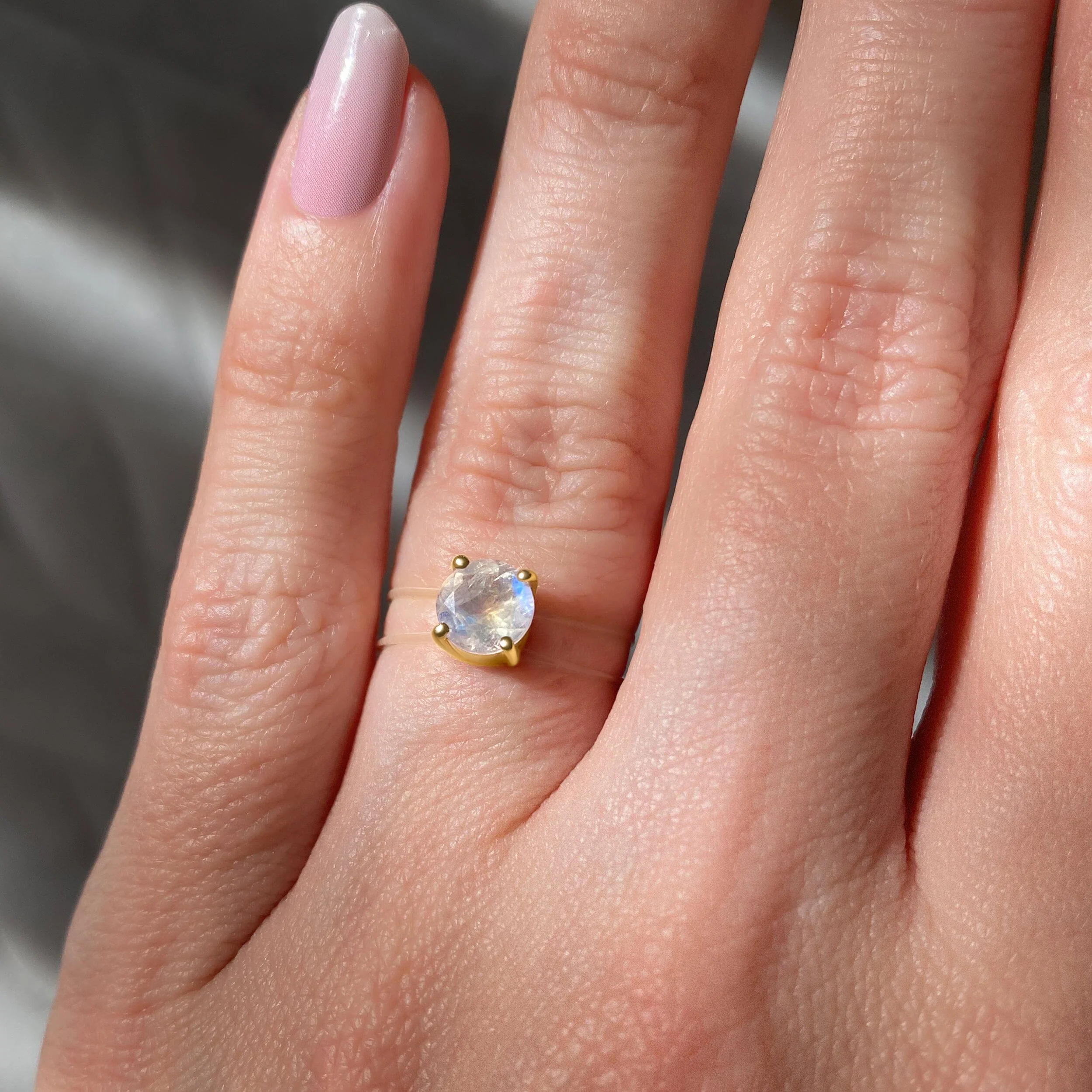 Moonstone Ring - Floating Gem - Image 6