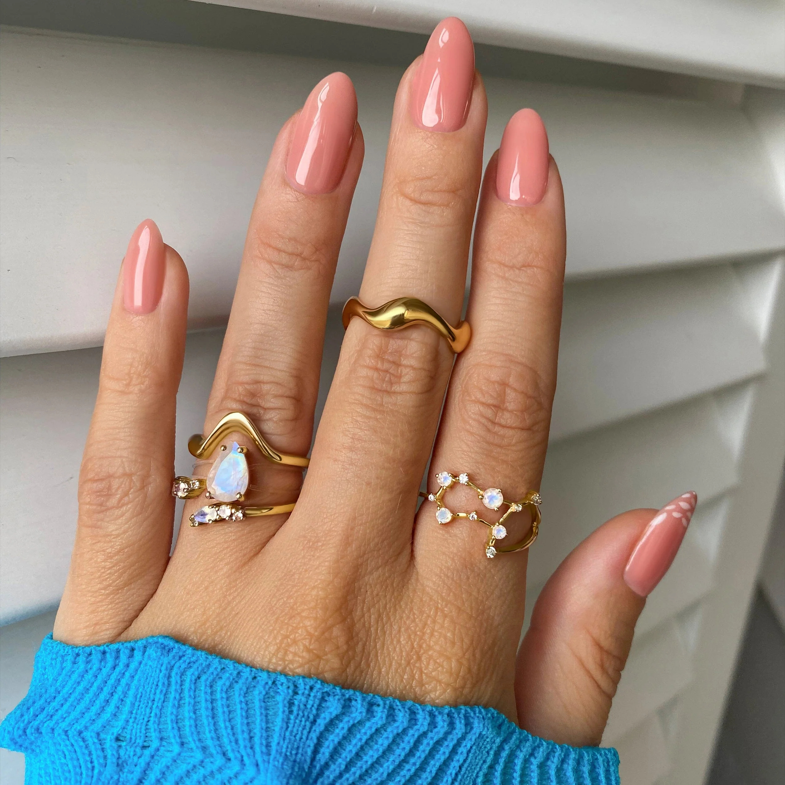 Moonstone Ring - Gemini Zodiac Constellation - Image 9