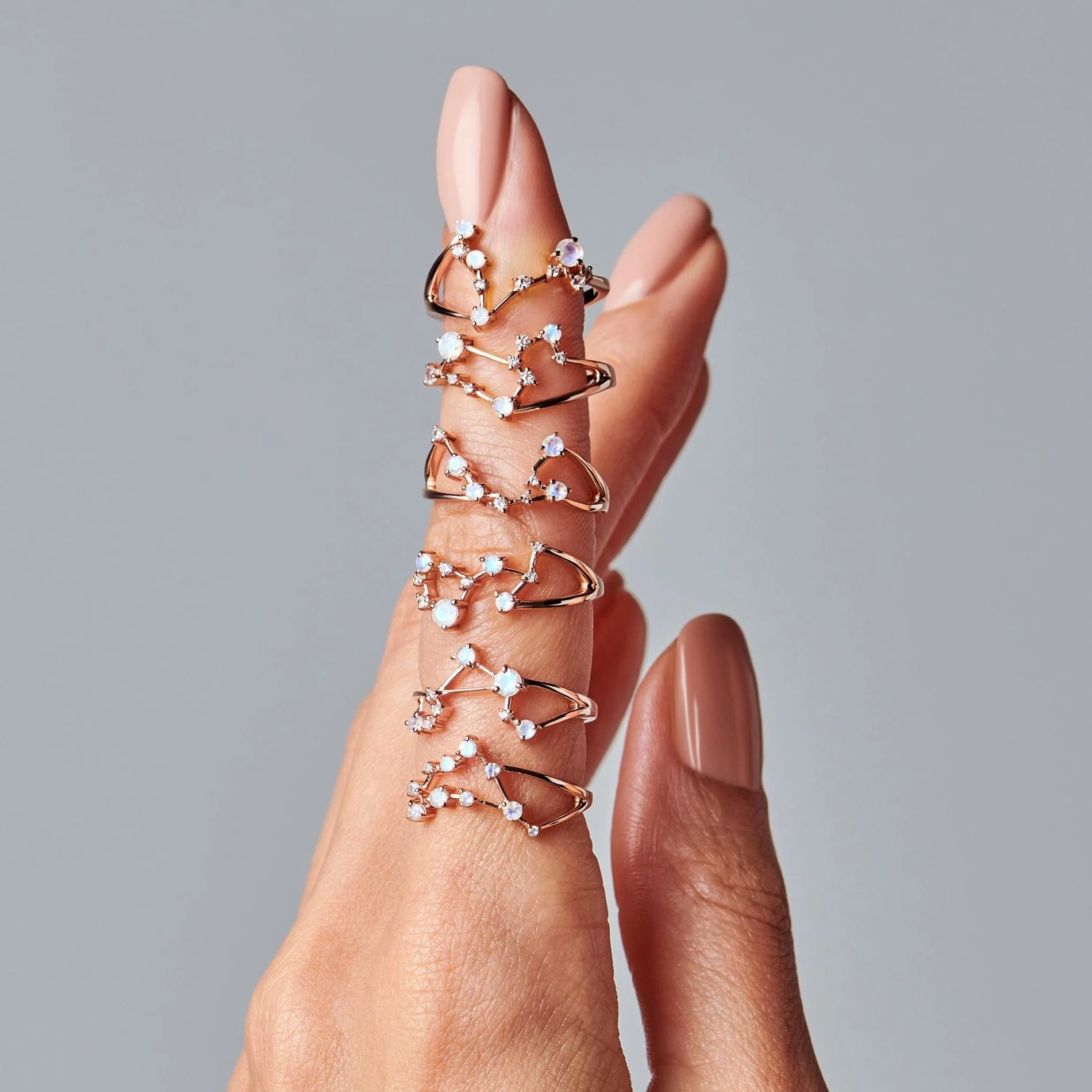 Moonstone Ring - Leo Zodiac Constellation - Image 14