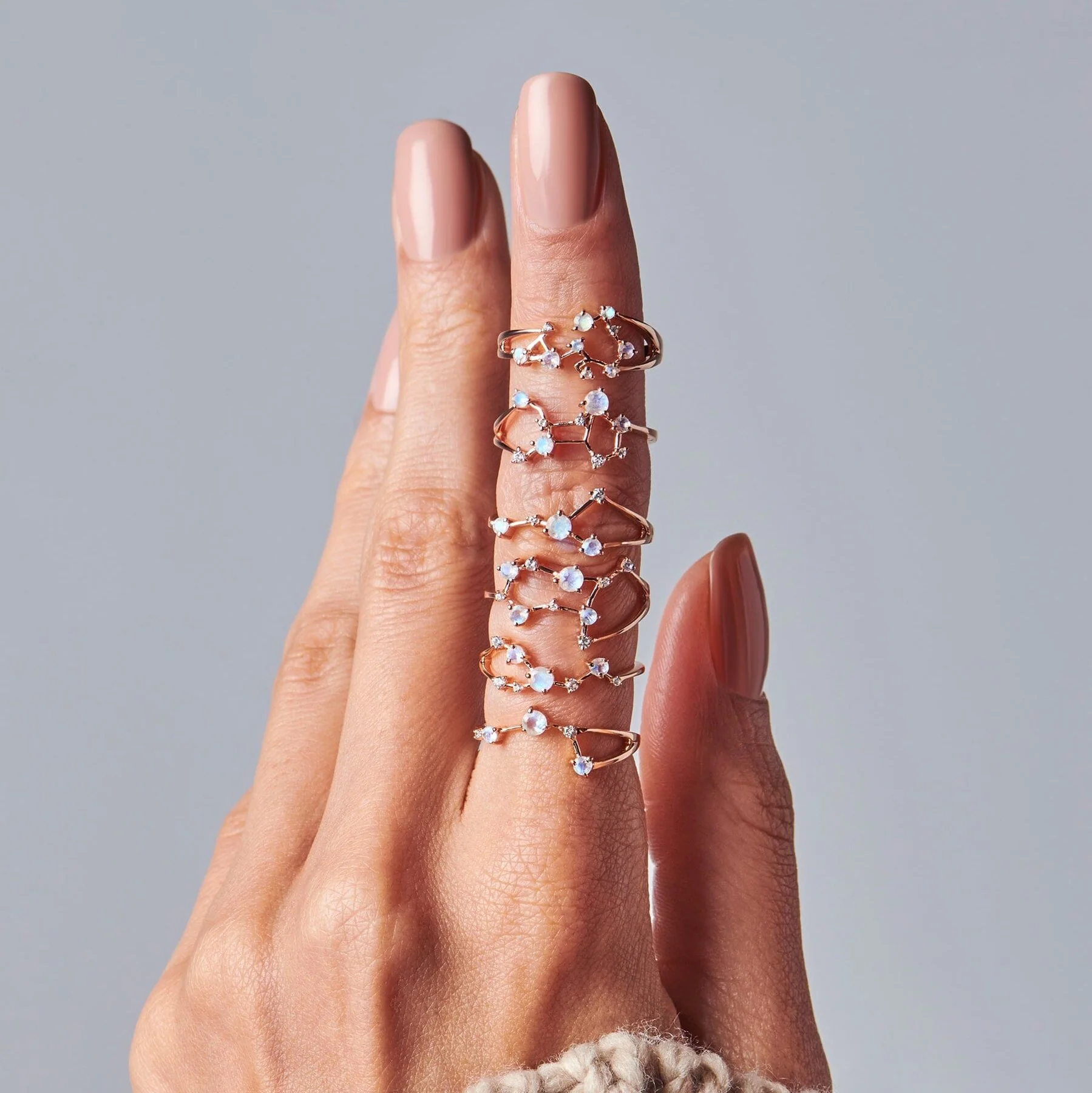 Moonstone Ring - Sagittarius Zodiac Constellation - Image 8