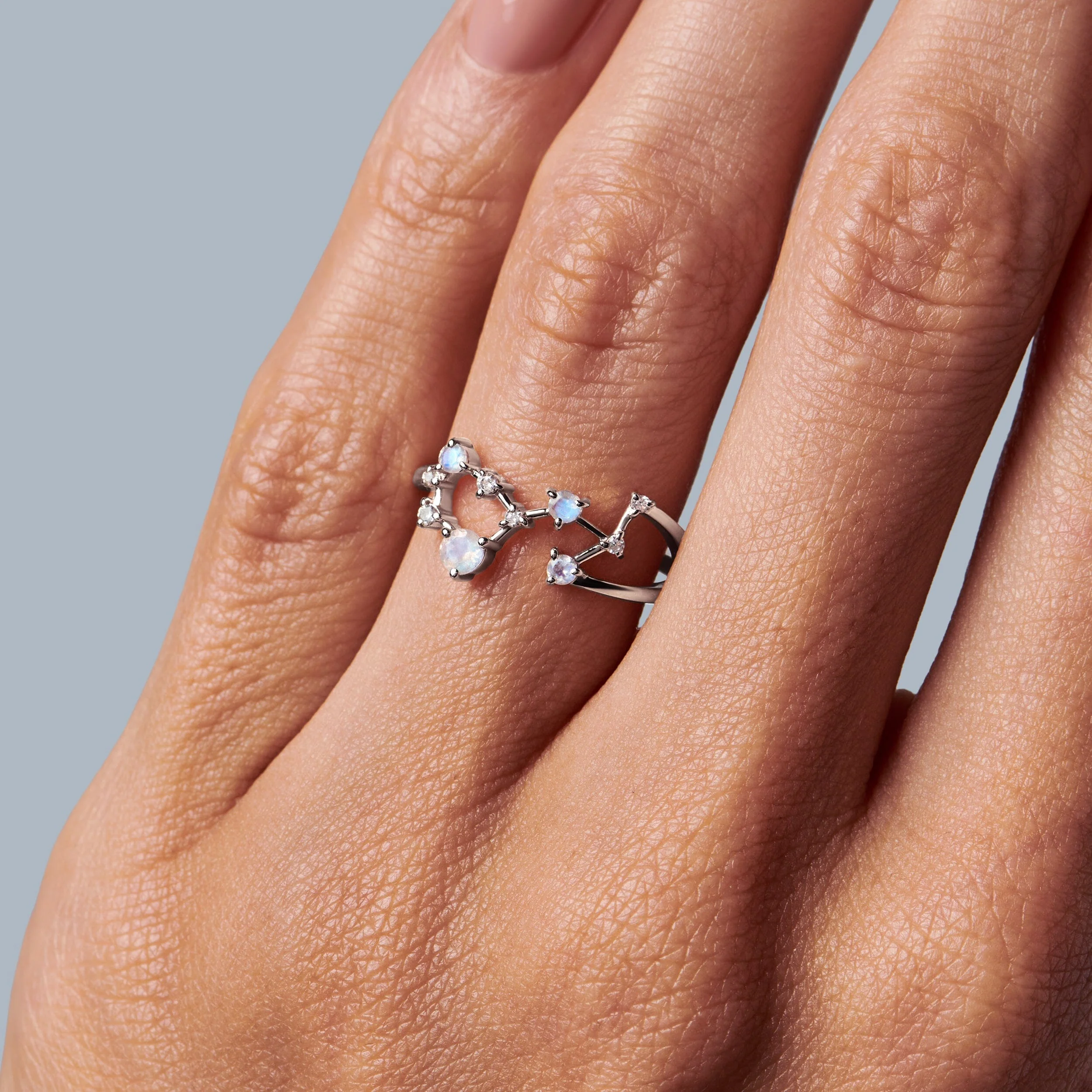 Moonstone Ring - Scorpio Zodiac Constellation - Image 3