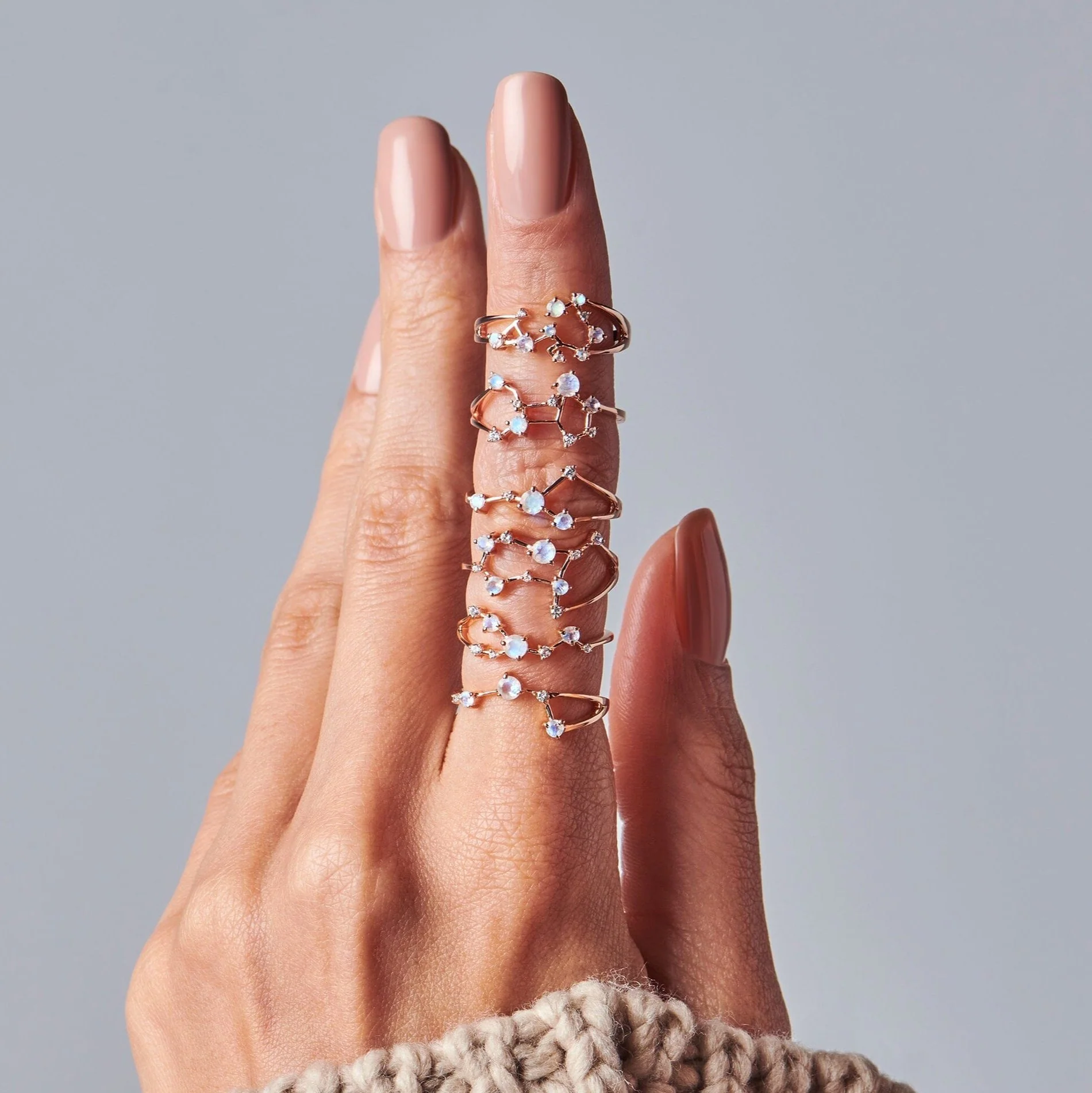 Moonstone Ring - Virgo Zodiac Constellation - Image 11