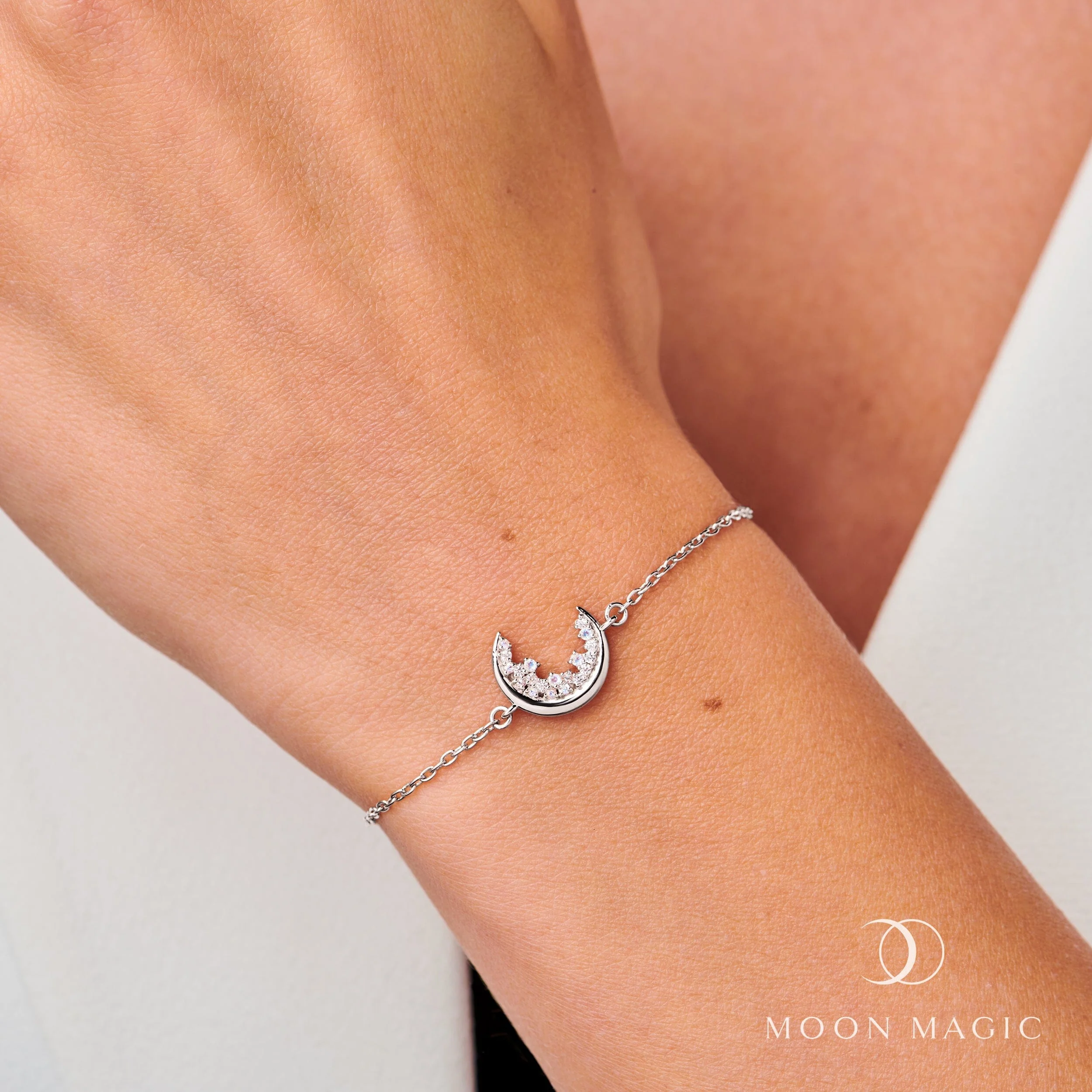 Moonstone White Zircon Bracelet - Lush Luna - Image 2