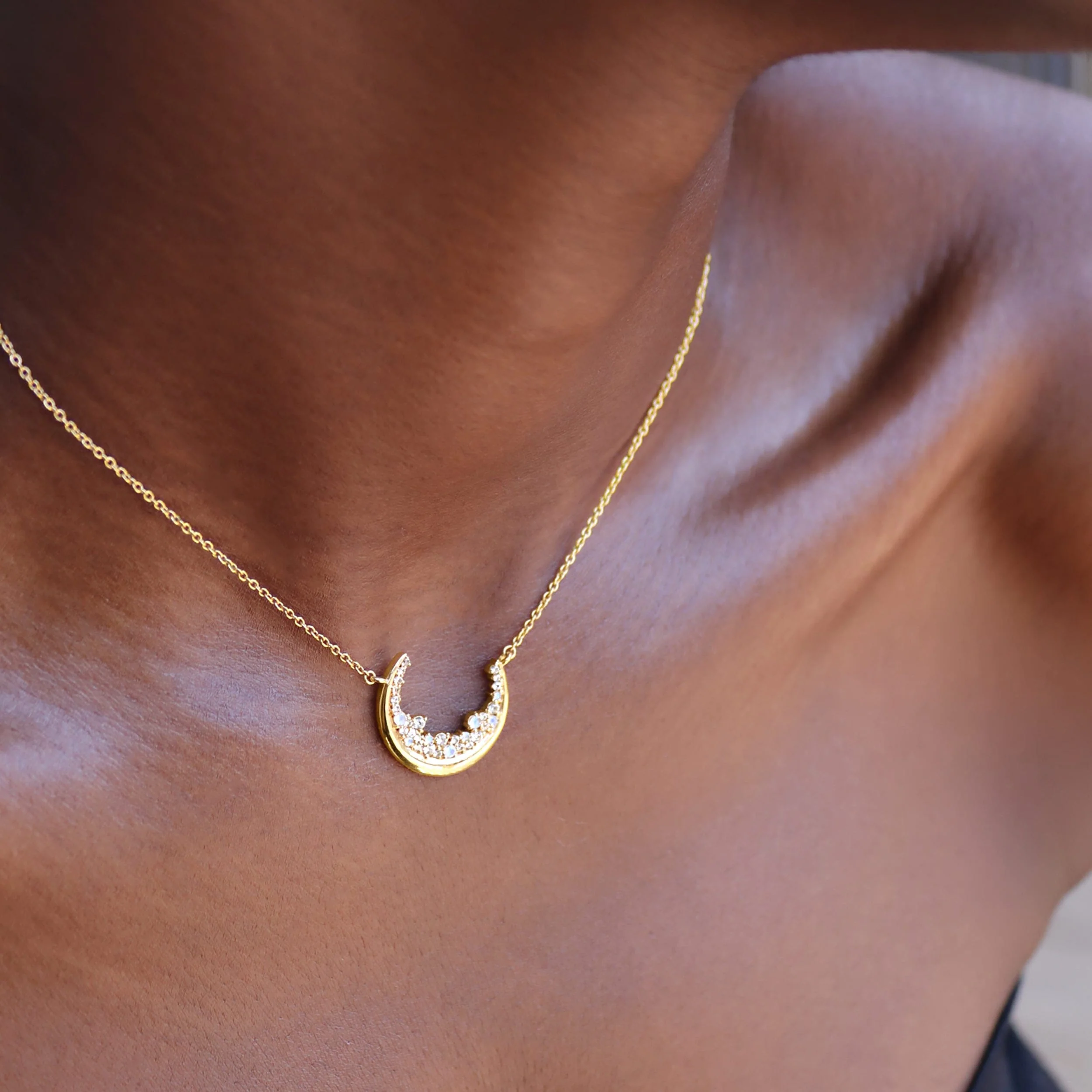 Moonstone White Zircon Necklace - Lush Luna - Image 6