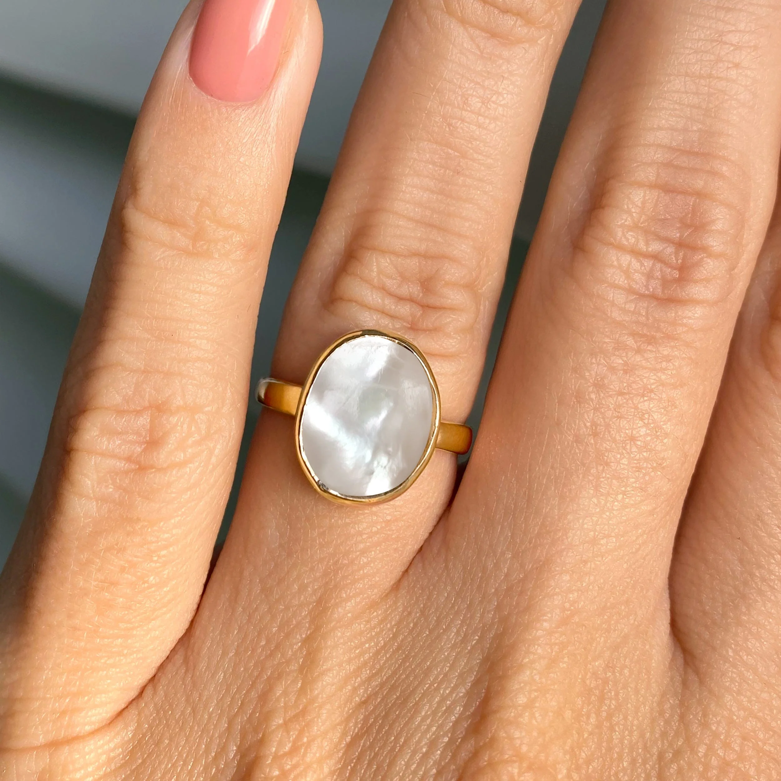 Mother of Pearl Ring - Enfolded - Image 6