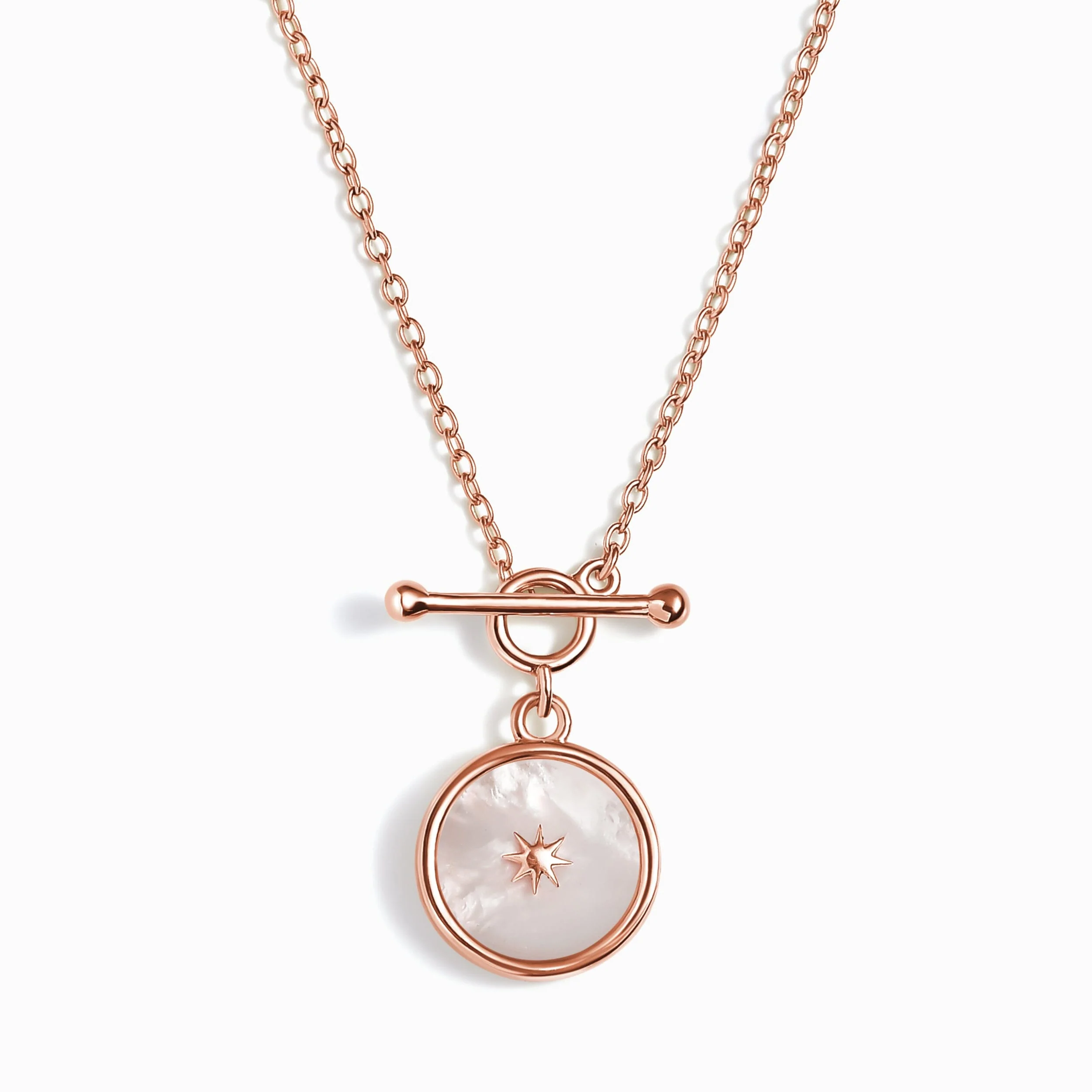 Mother Of Pearl T-Lock Necklace - Sol - Image 4