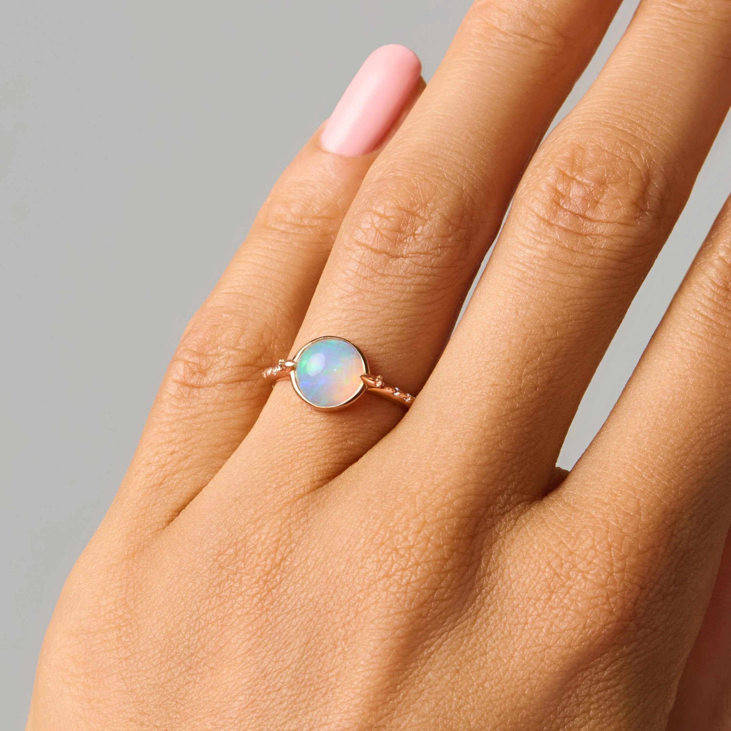 Opal Energy Ring - Positivity Engraved - Image 4
