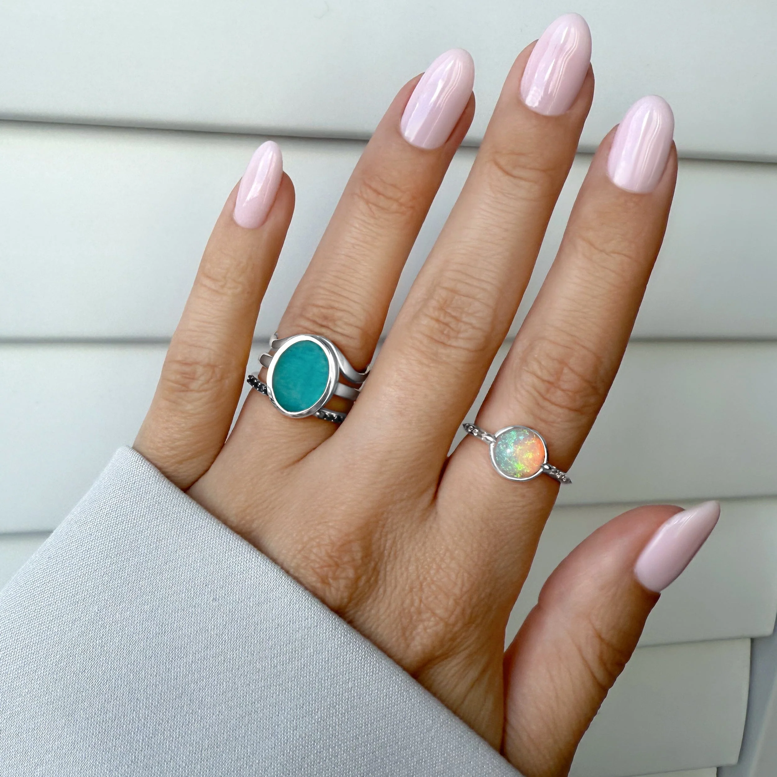 Opal Energy Ring - Positivity Engraved - Image 8