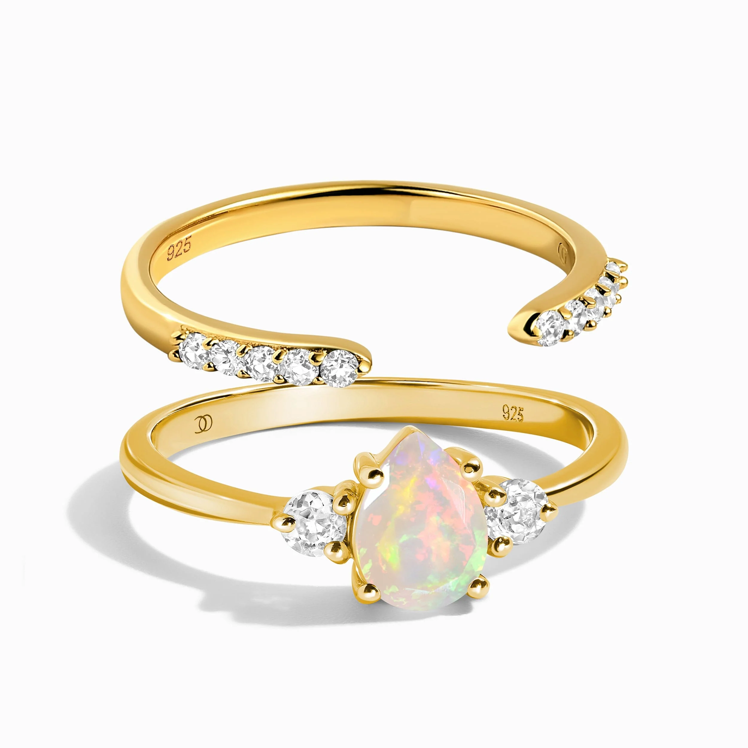 Opal Lania Ring & Twinkling Band - Image 3