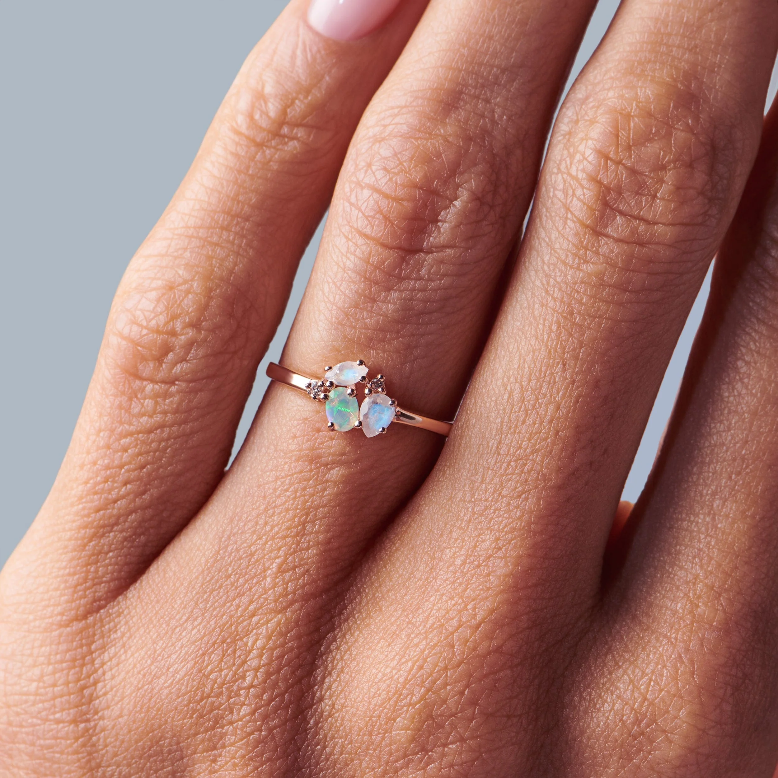 Opal Moonstone Ring - Orion - Image 4