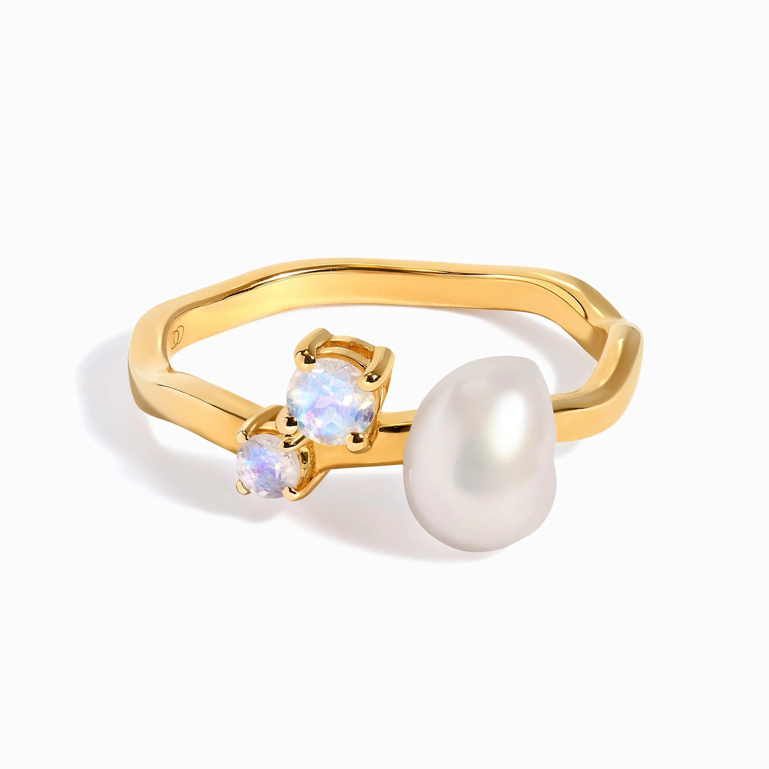Pearl Moonstone Ring - Aelora - Image 13
