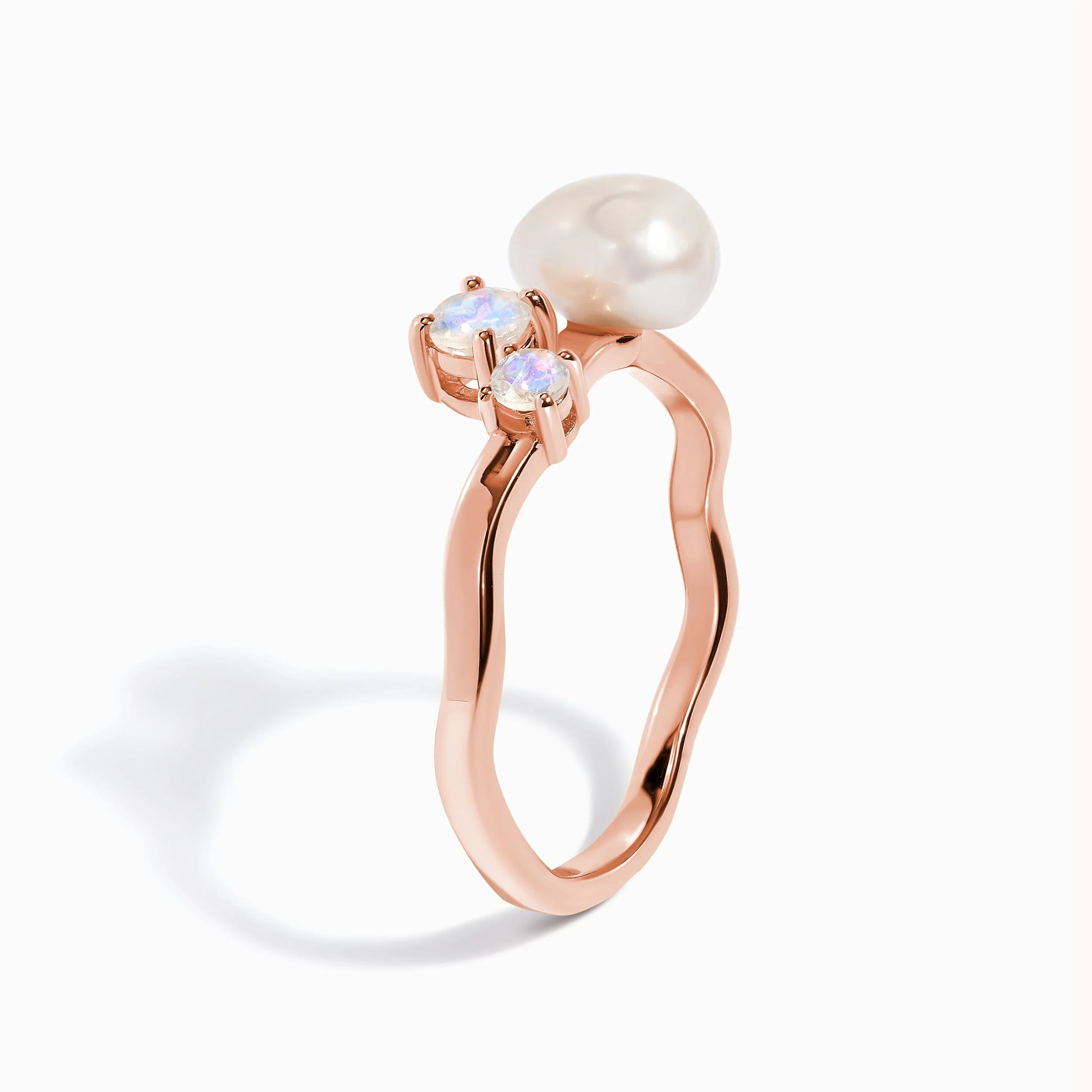 Pearl Moonstone Ring - Aelora - Image 32