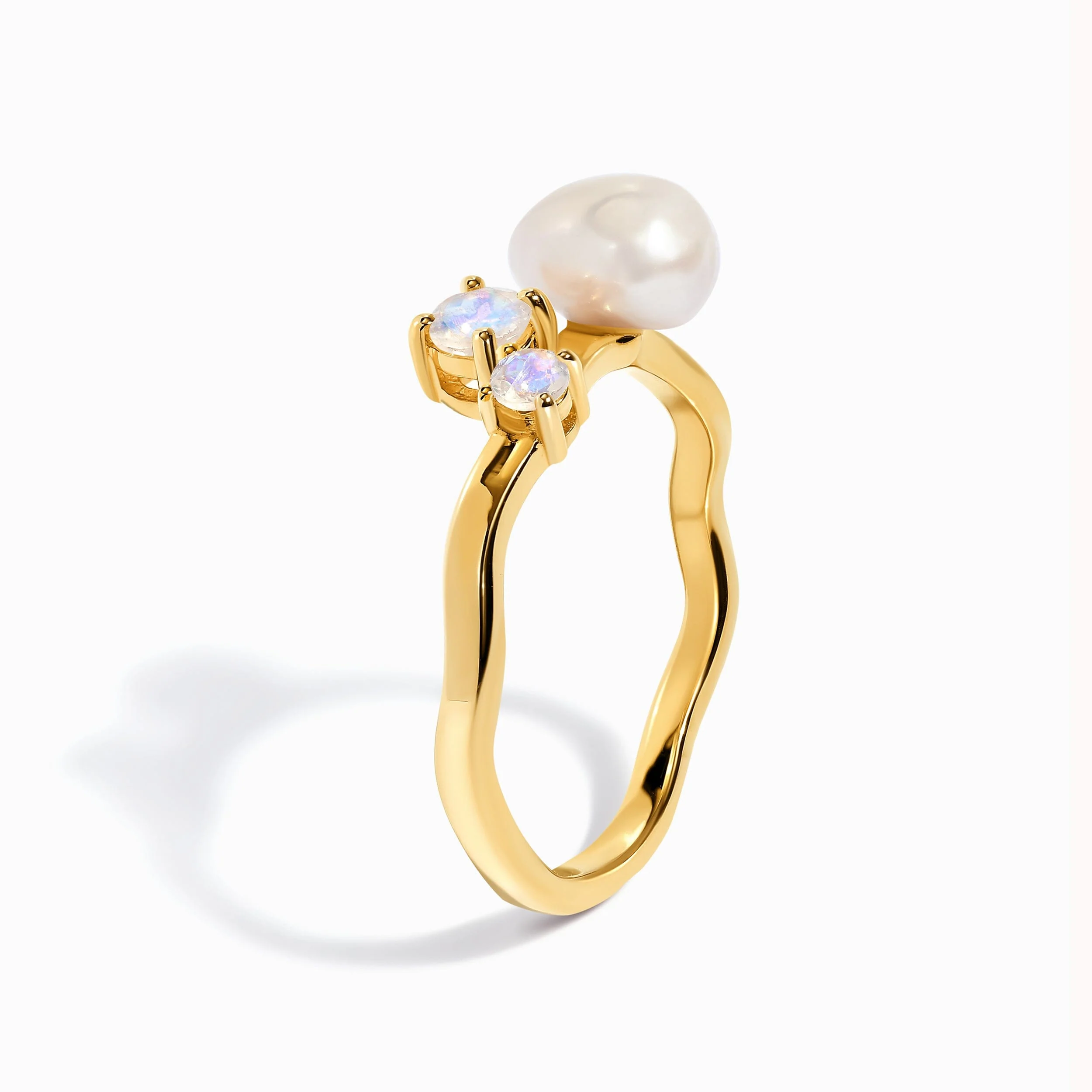 Pearl Moonstone Ring - Aelora - Image 35