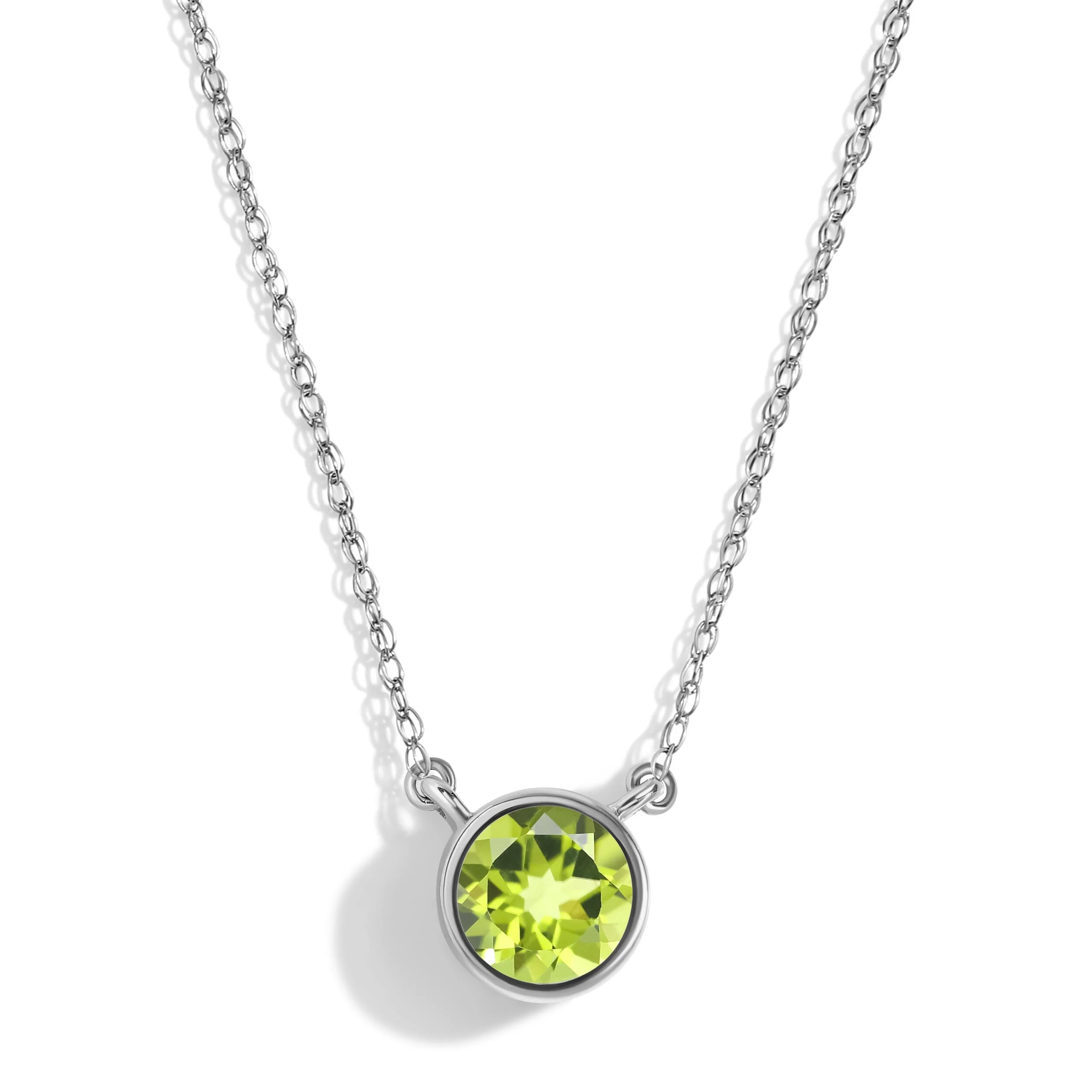 Peridot Necklace - Solitaire - Image 5