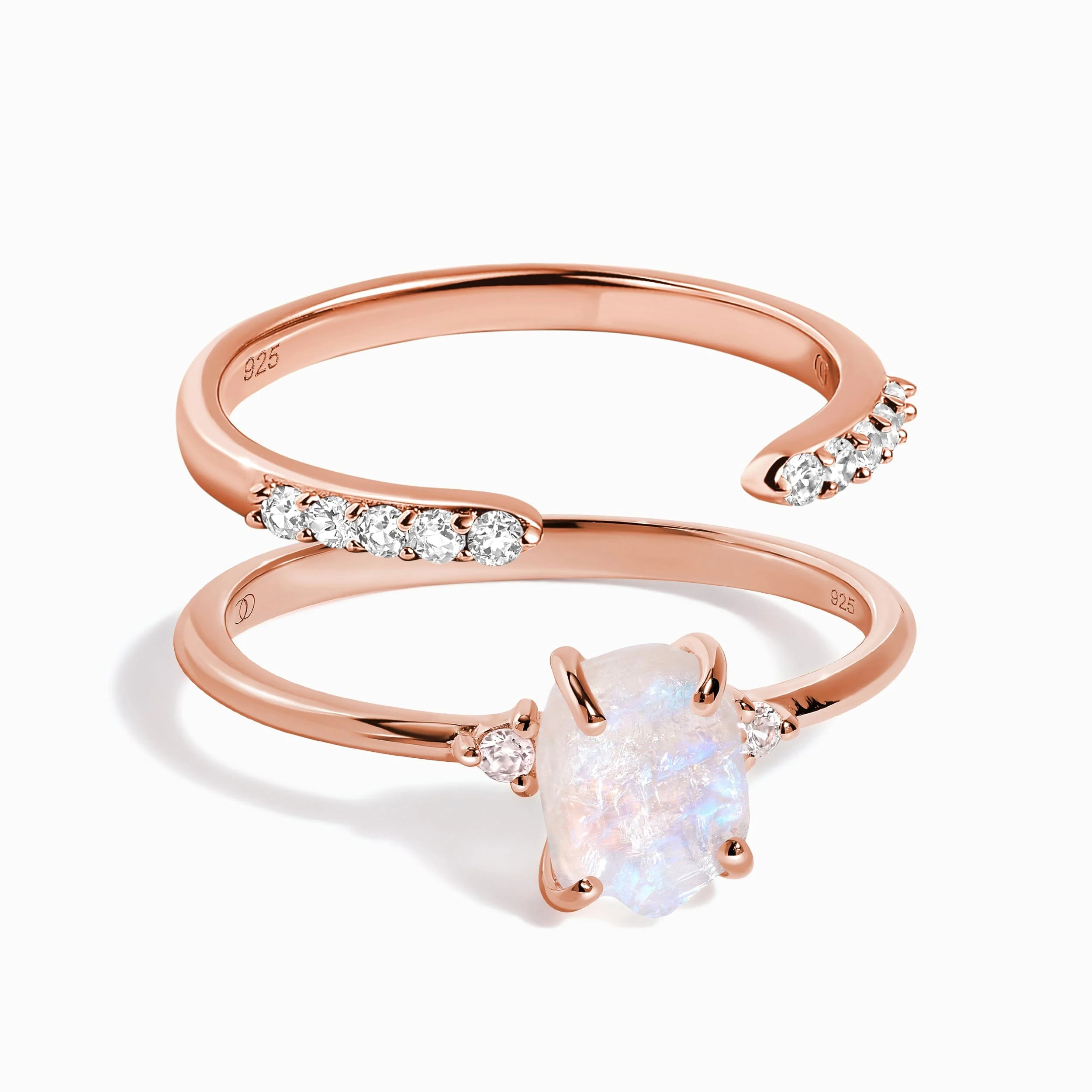 Petite Raw Allure Ring & Twinkling Band - Image 2