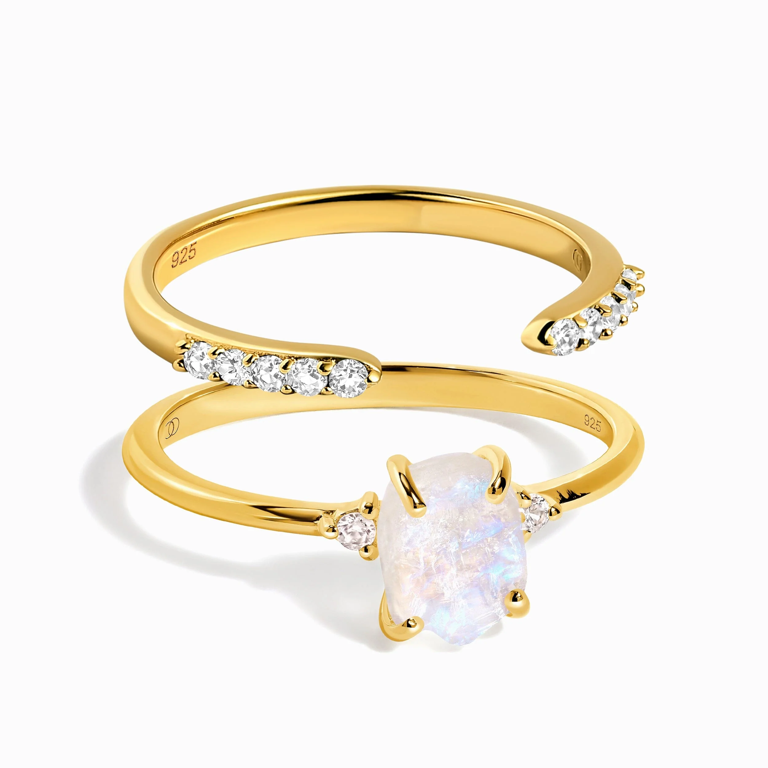 Petite Raw Allure Ring & Twinkling Band - Image 3