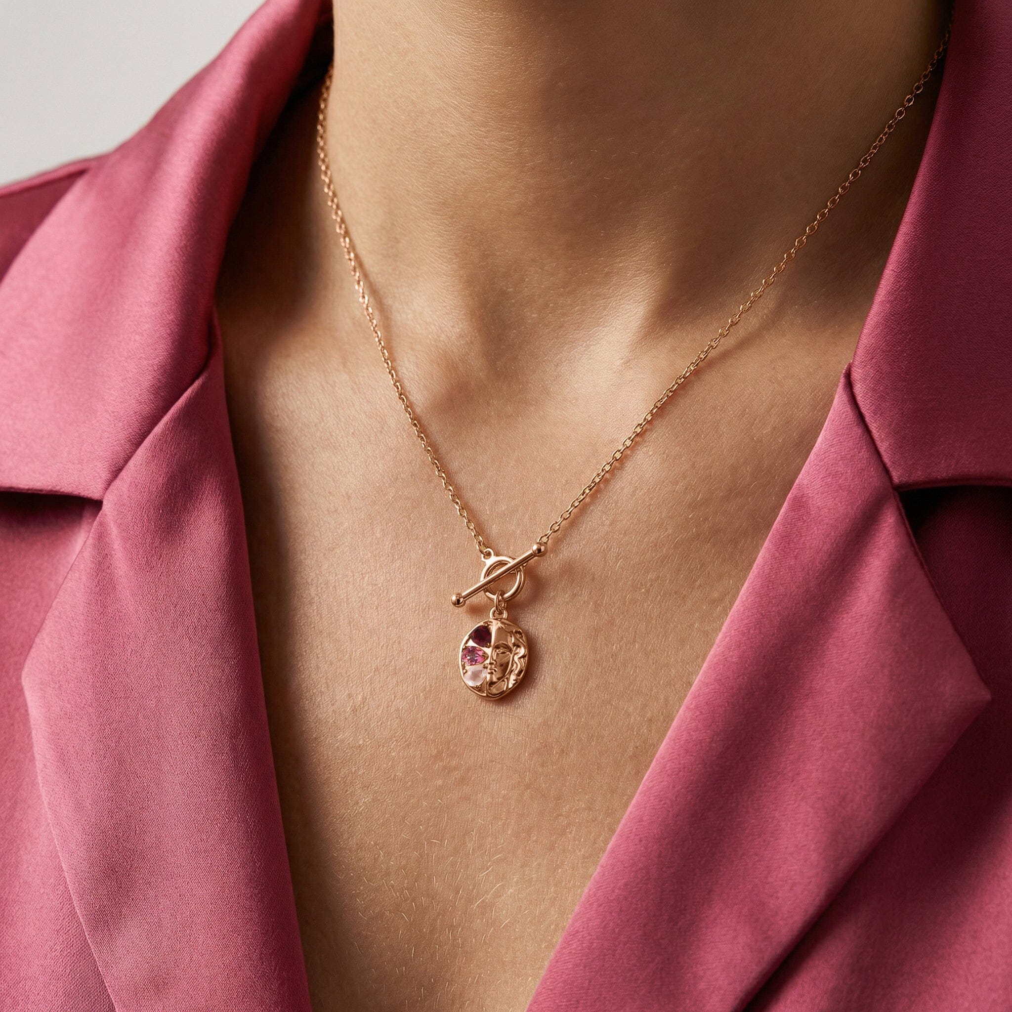 Pink Gradient Necklace - Goddess - Image 4
