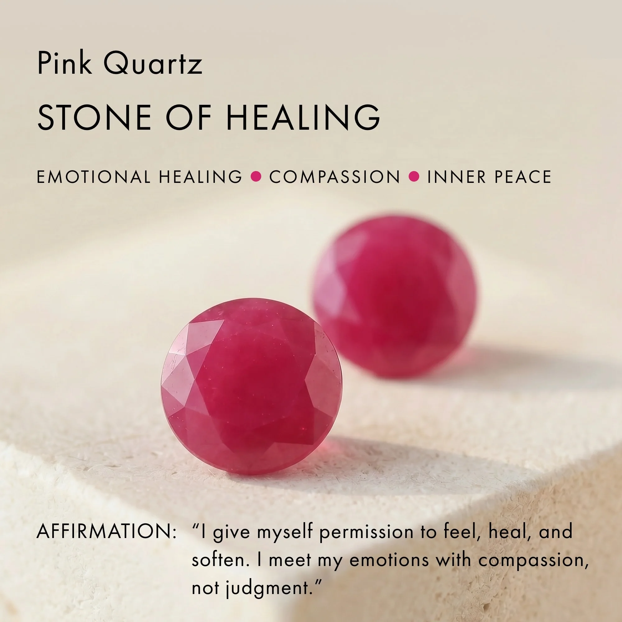 Pink Quartz Cabochon Ring - Aura - Image 7