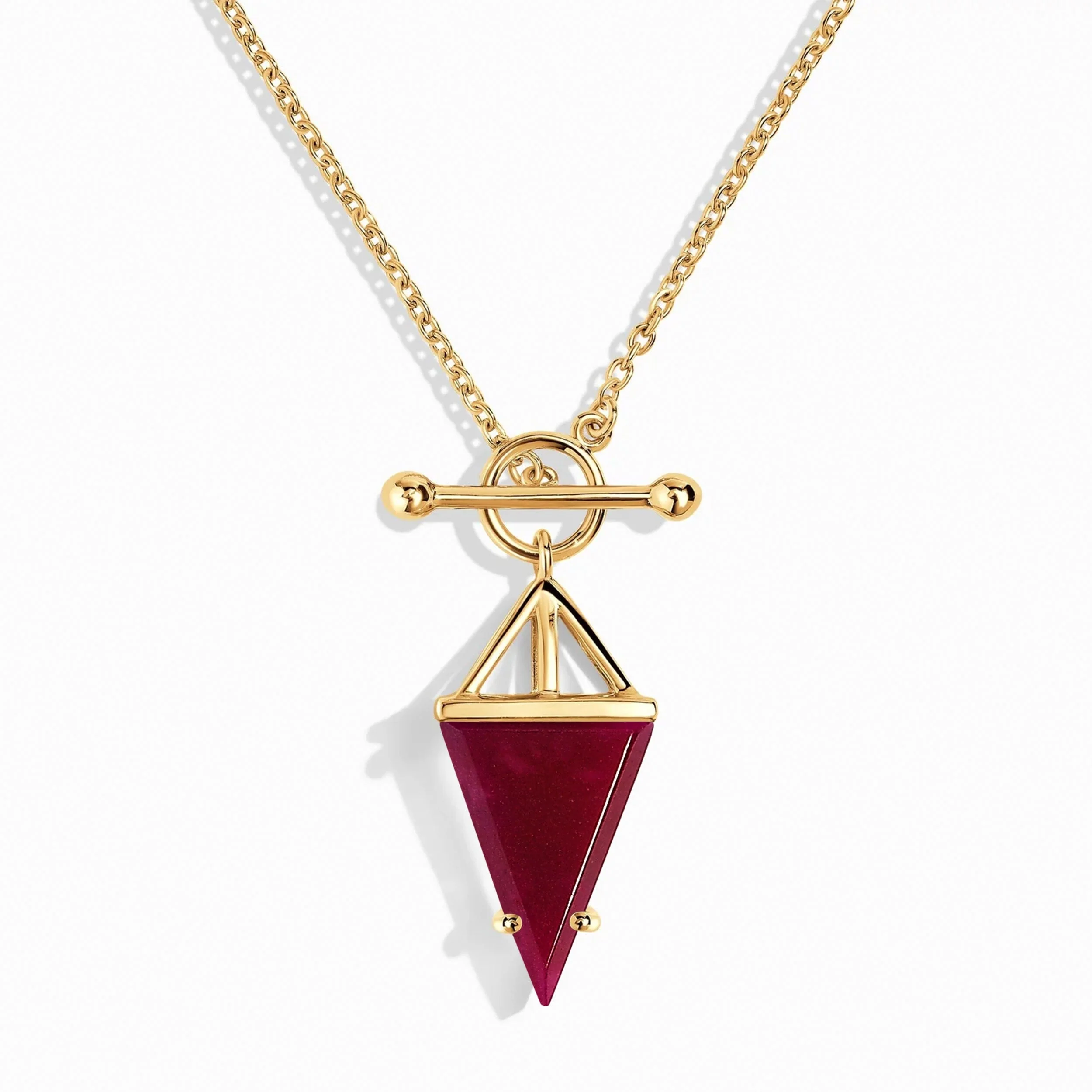 Pink Quartz Necklace - Heroine T-Lock - Image 5