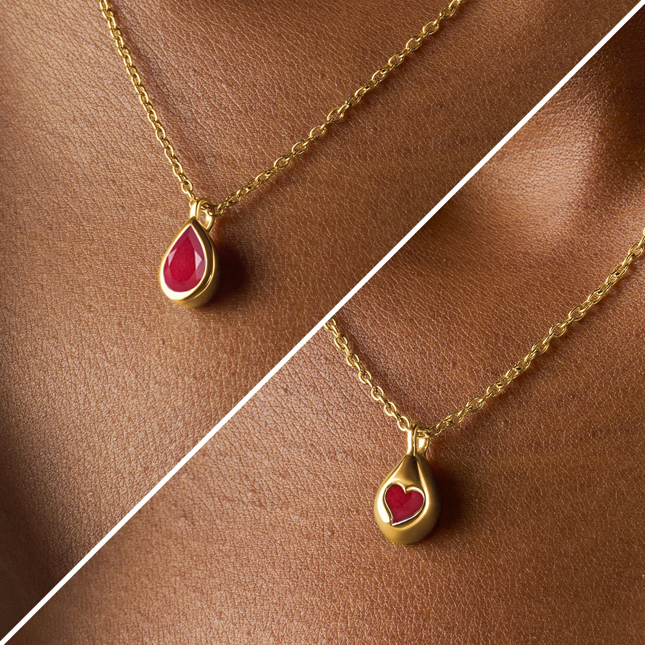 Pink Quartz Necklace - Hidden Heart - Image 12