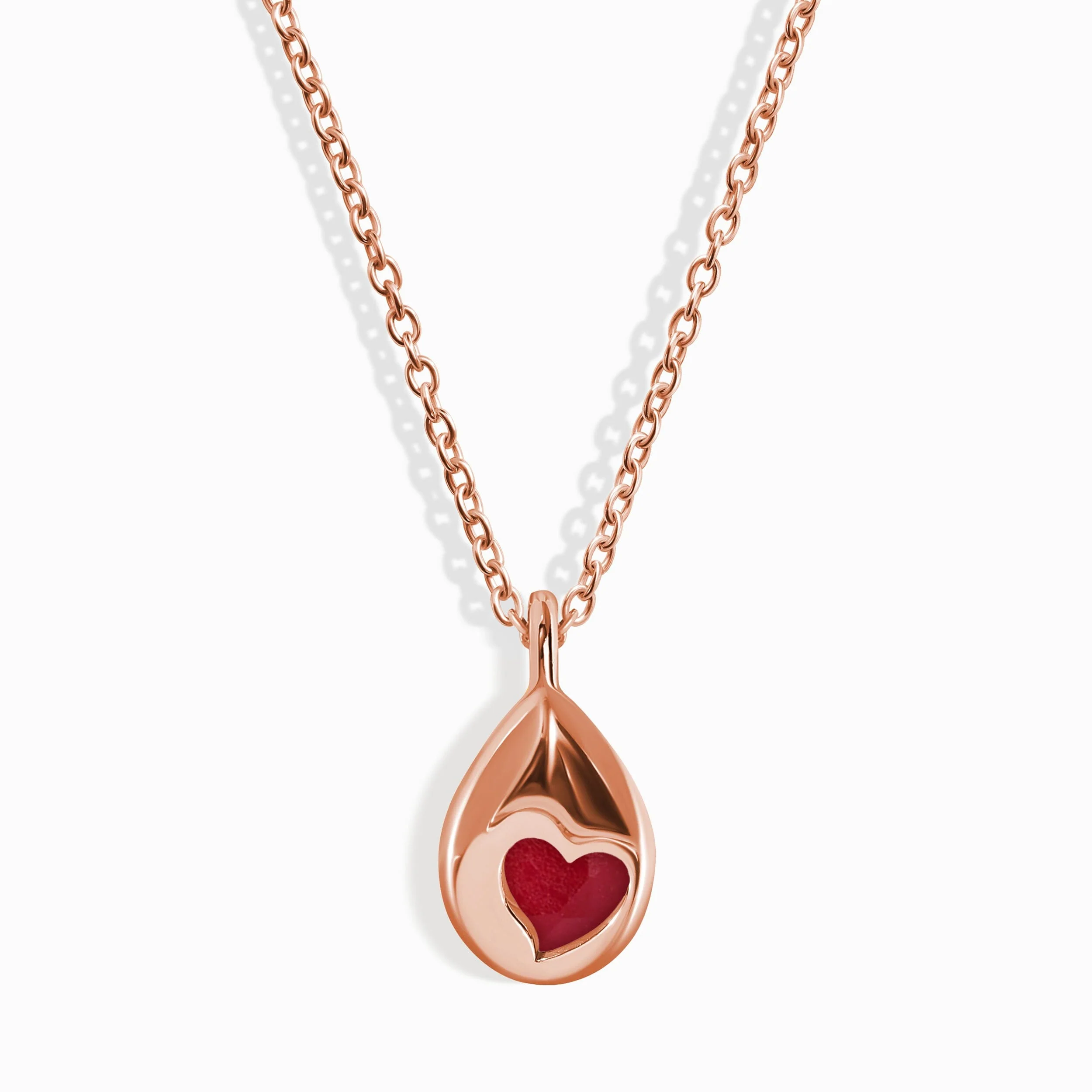 Pink Quartz Necklace - Hidden Heart - Image 14