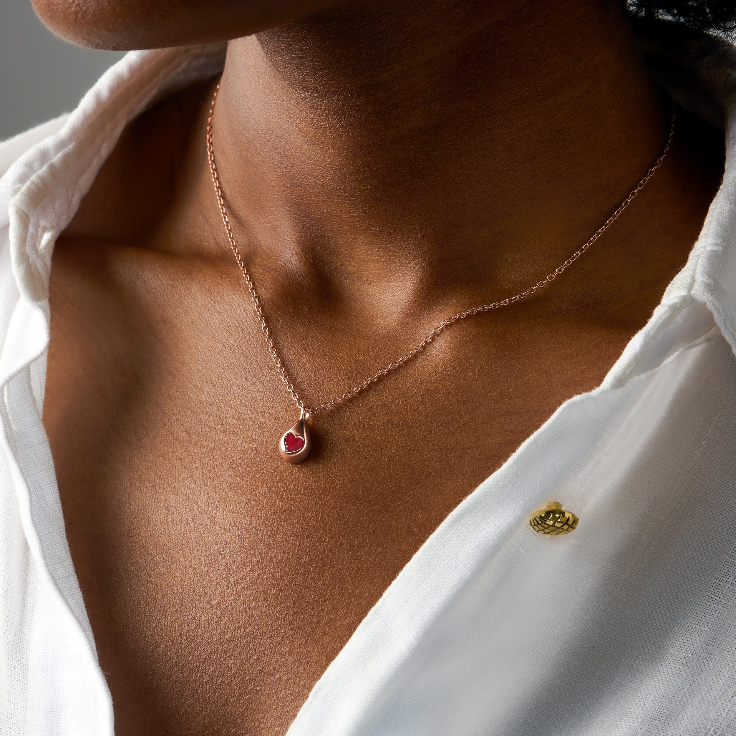 Pink Quartz Necklace - Hidden Heart - Image 18