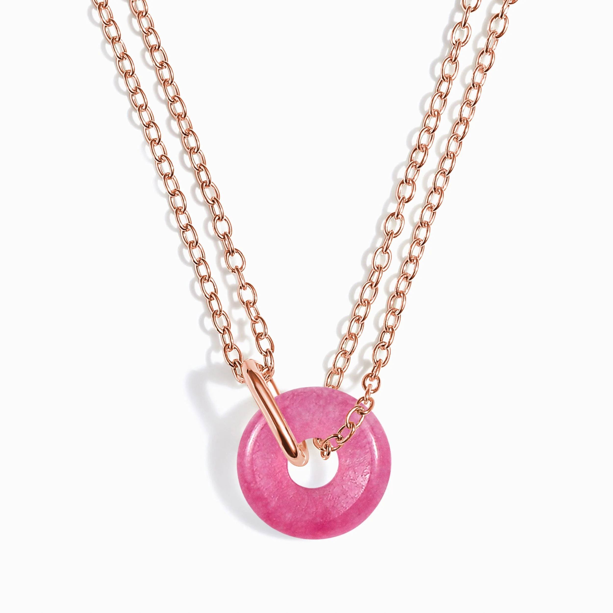Pink Quartz Necklace - Ora - Image 3