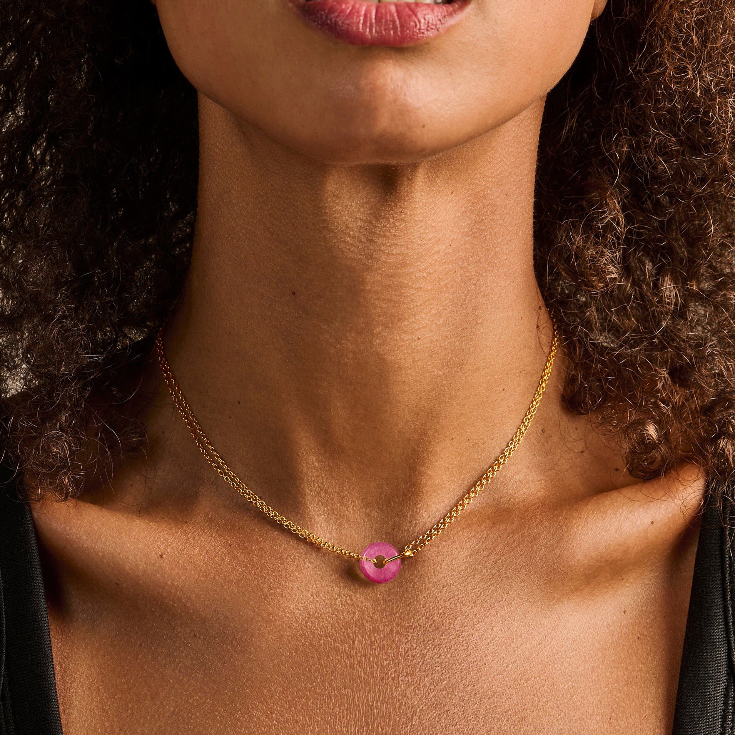 Pink Quartz Necklace - Ora - Image 6
