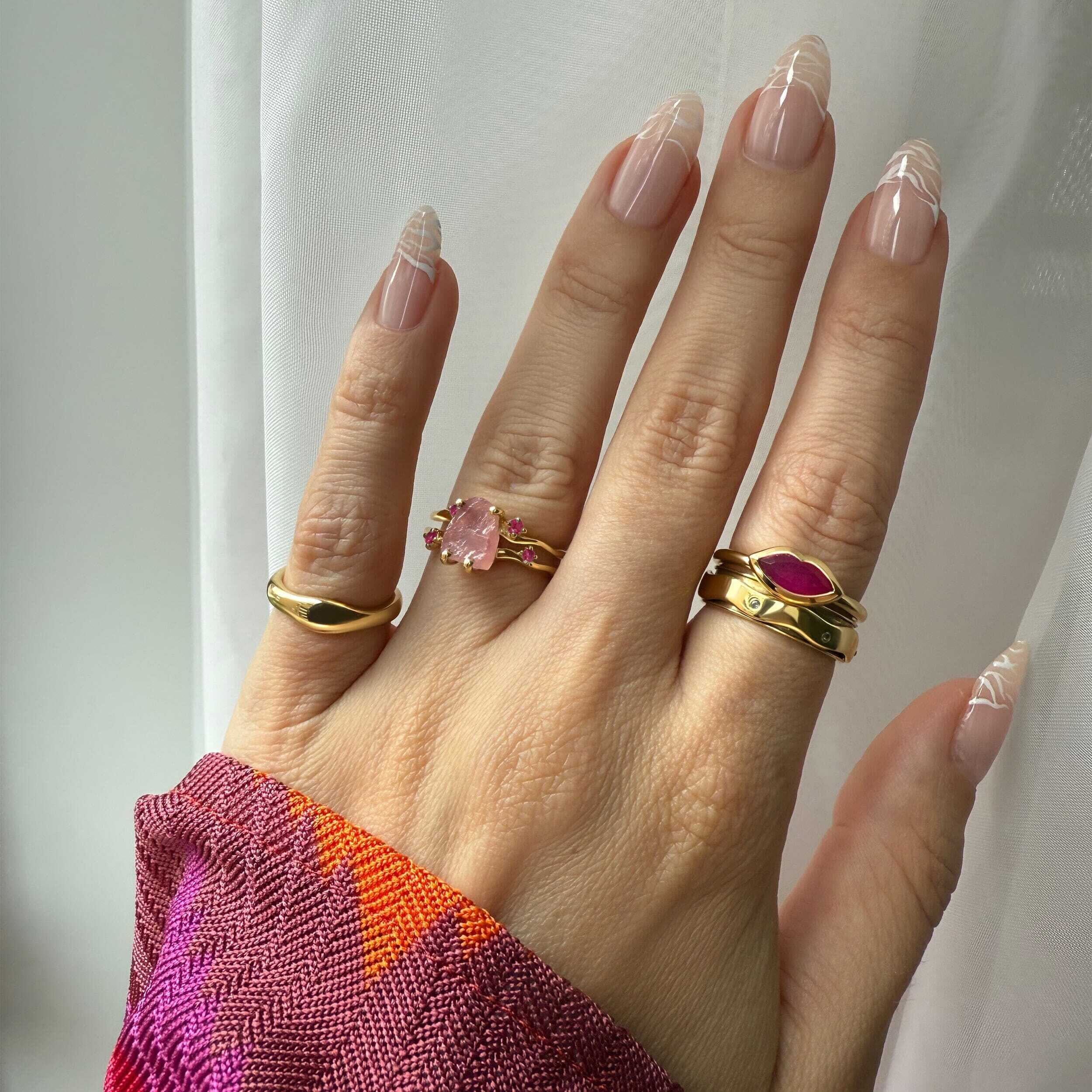 Pink Quartz Ring - Lavish Lips - Image 21