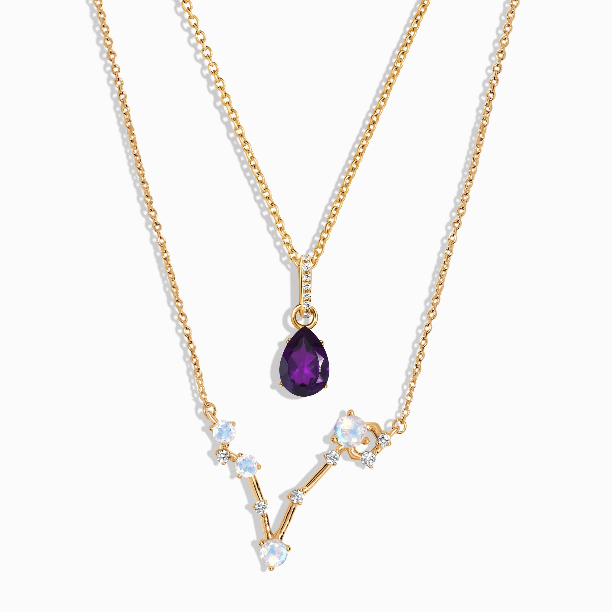 Pisces Zodiac & February Birthstone Necklaces - Image 7