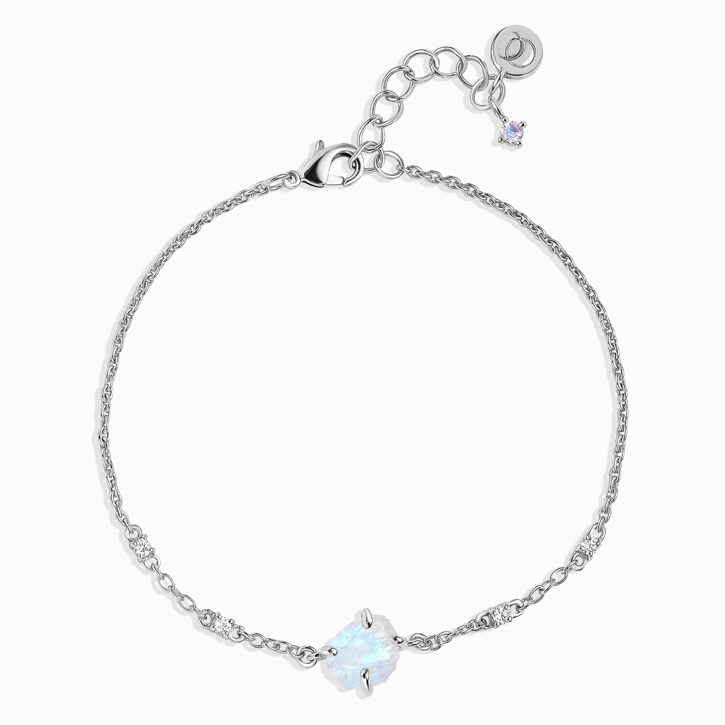 Raw Crystal Bracelet - Moonstone 'Intuition'