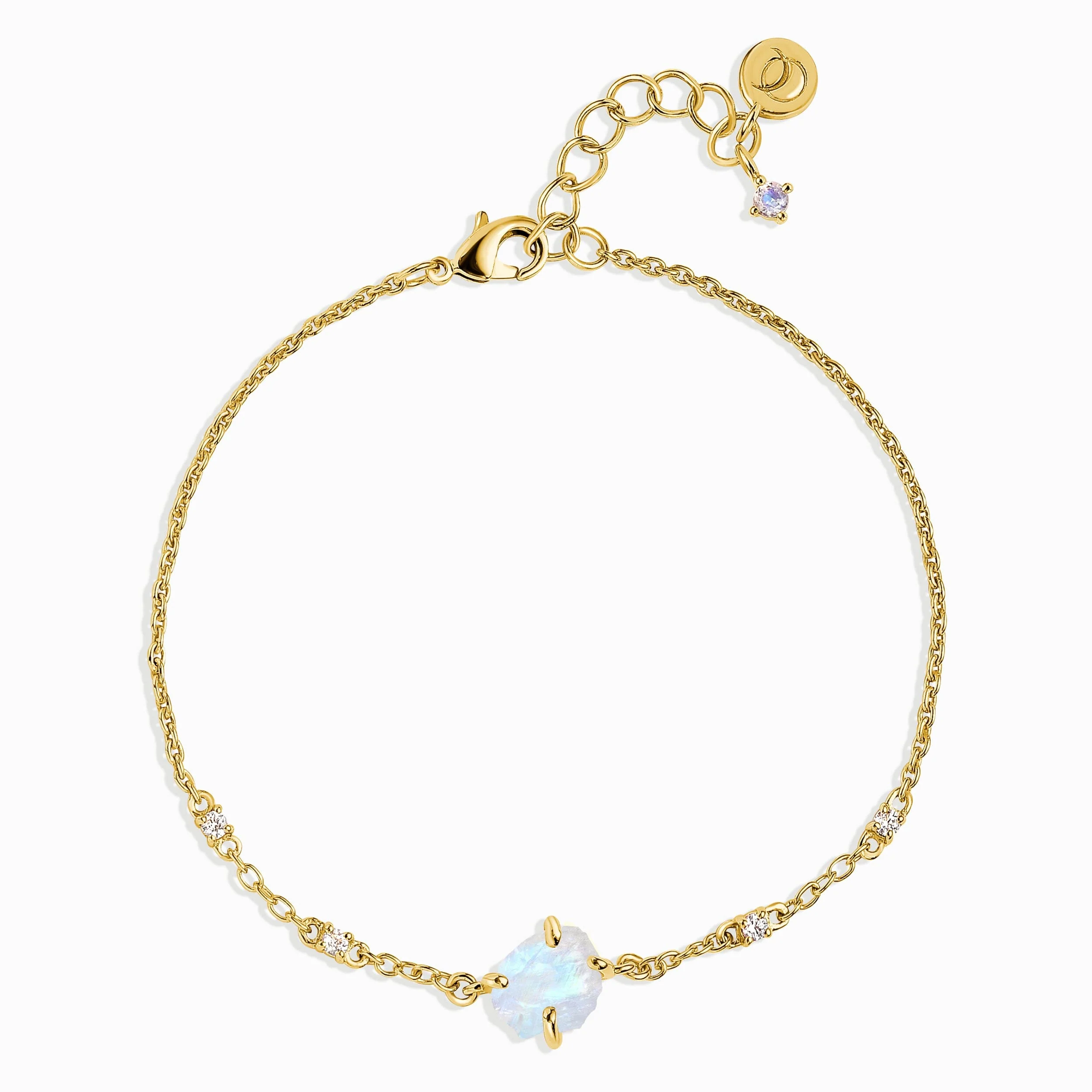 Raw Crystal Bracelet - Moonstone 'Intuition' - Image 5