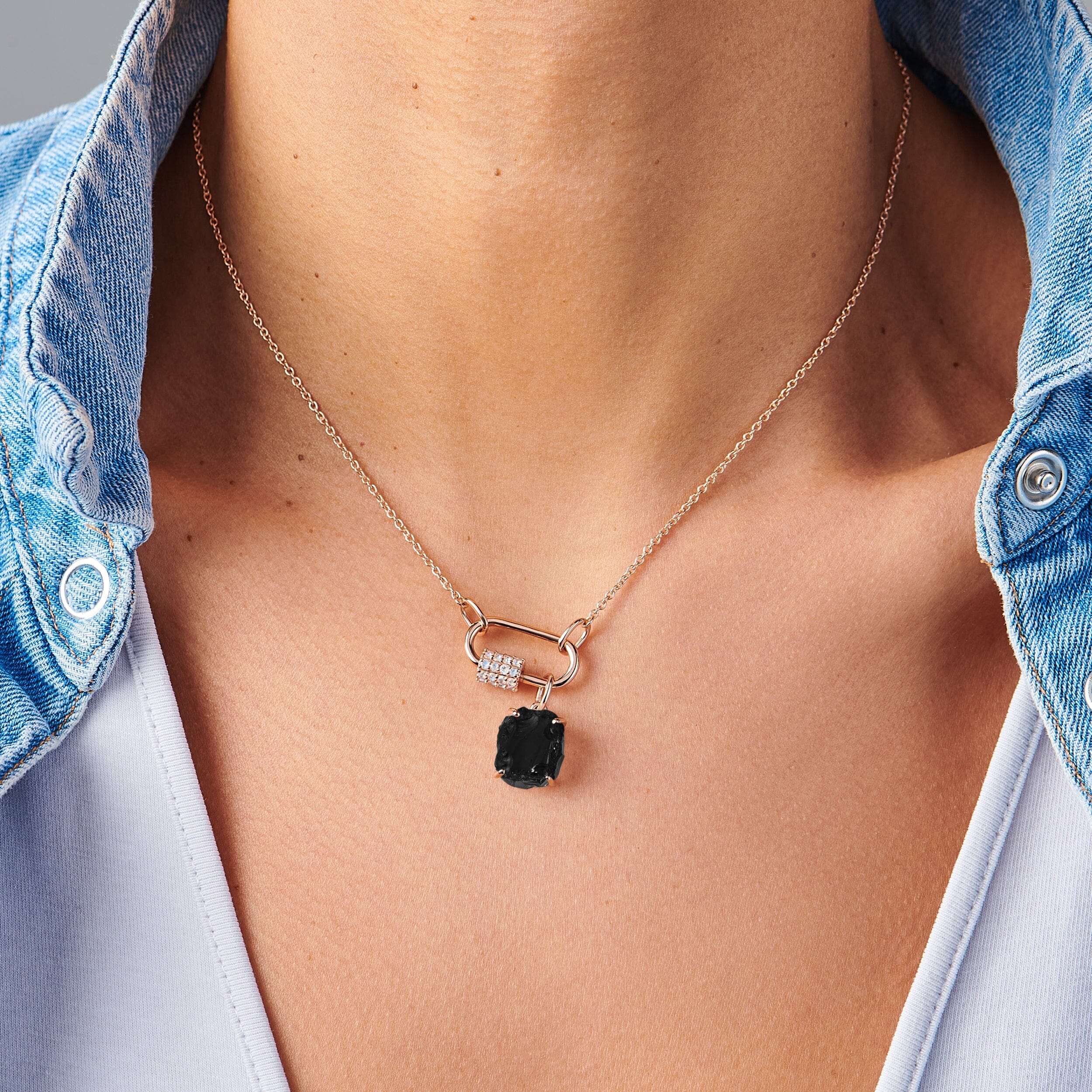 Raw Crystal Charm - Black Obsidian - Image 5