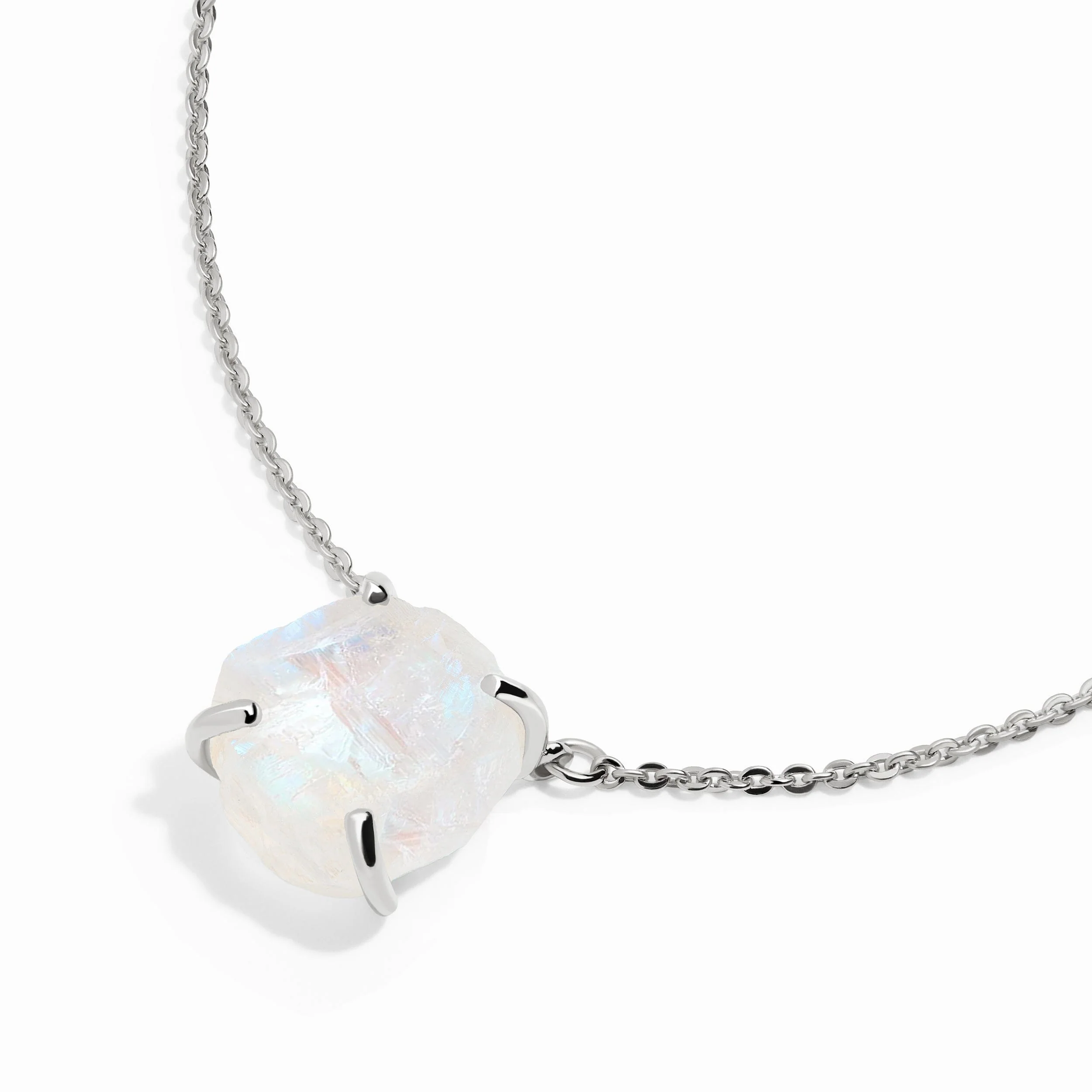 Raw Crystal Necklace - Moonstone 'Intuition' - Image 10