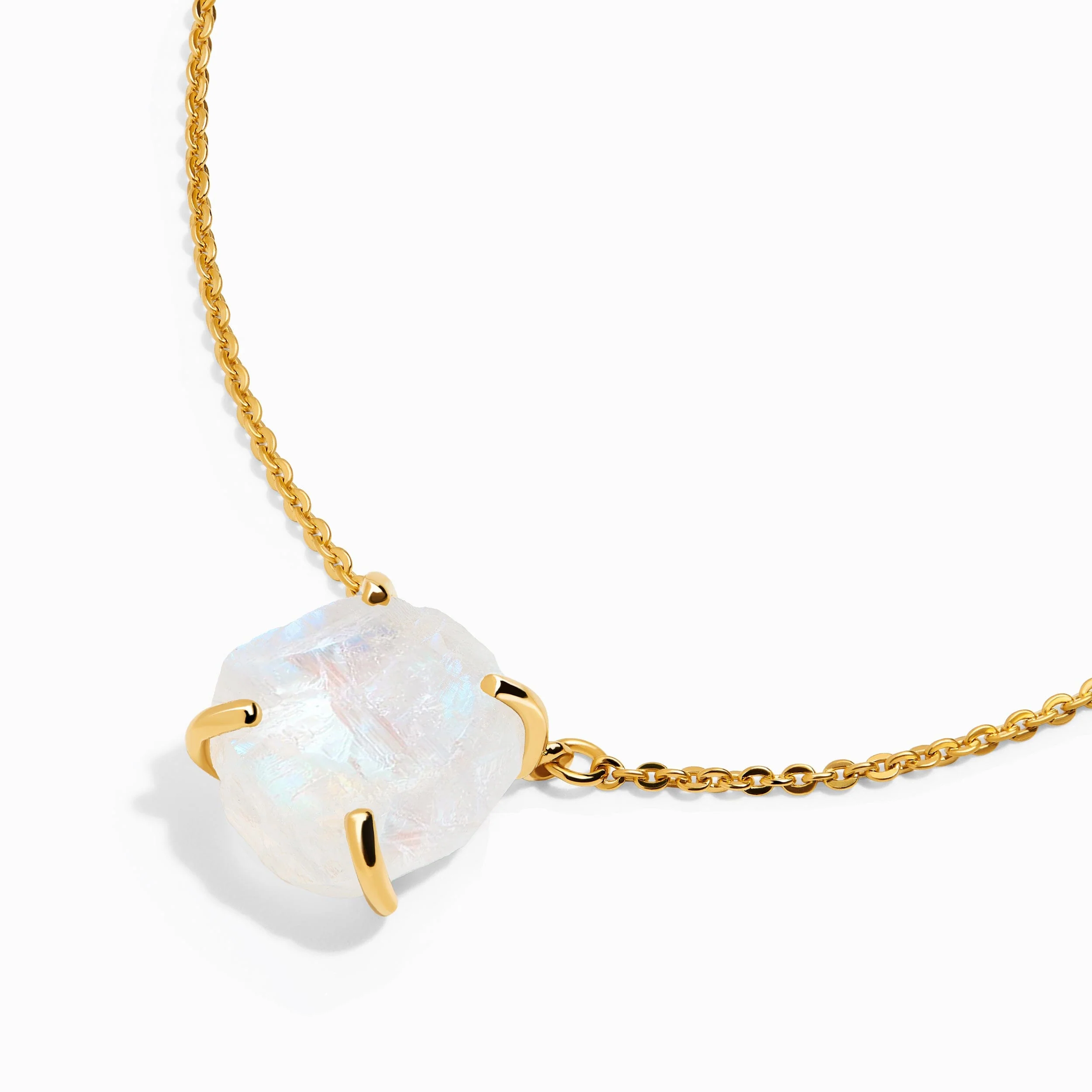 Raw Crystal Necklace - Moonstone 'Intuition' - Image 16