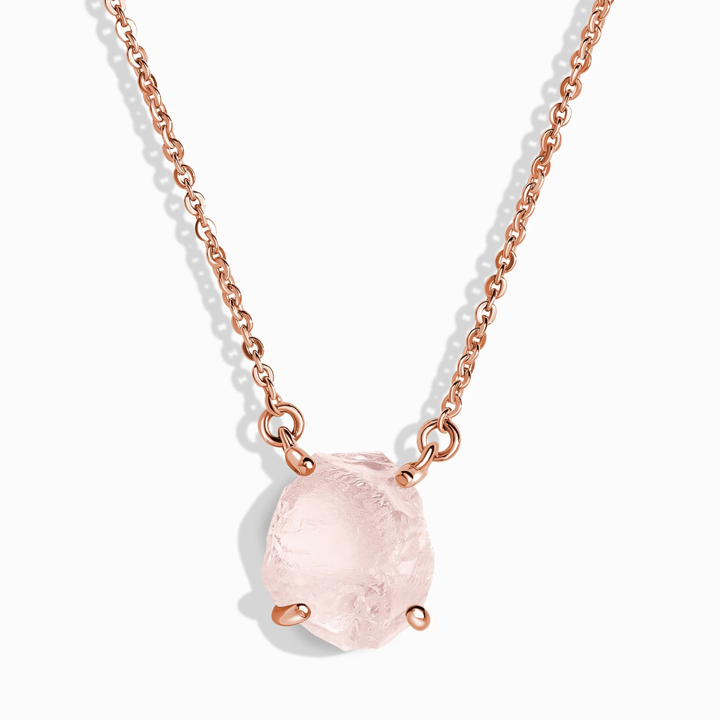Raw Crystal Necklace - Rose Quartz 'Self-Love' - Image 3
