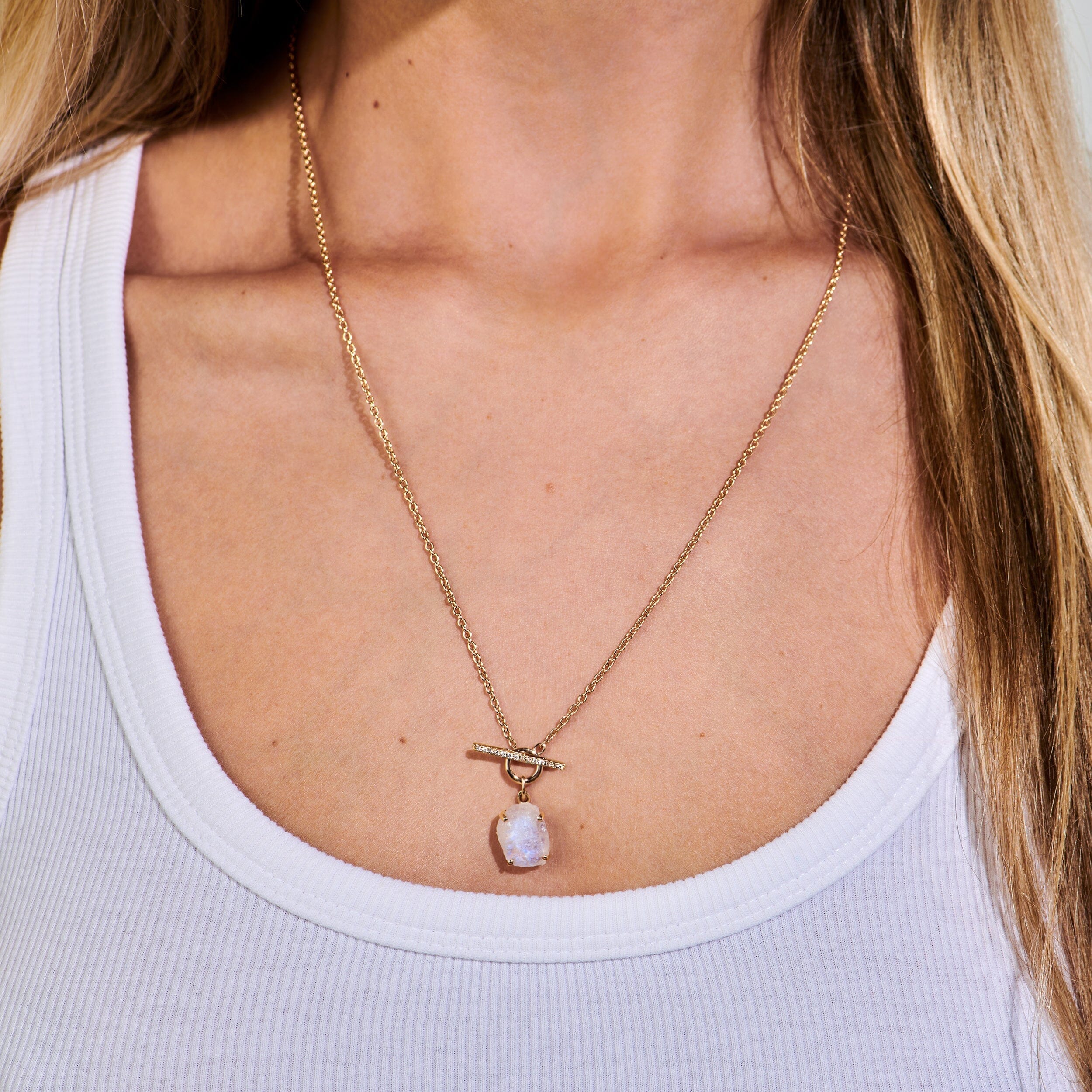 Raw Crystal Necklace - T-Lock - Image 26