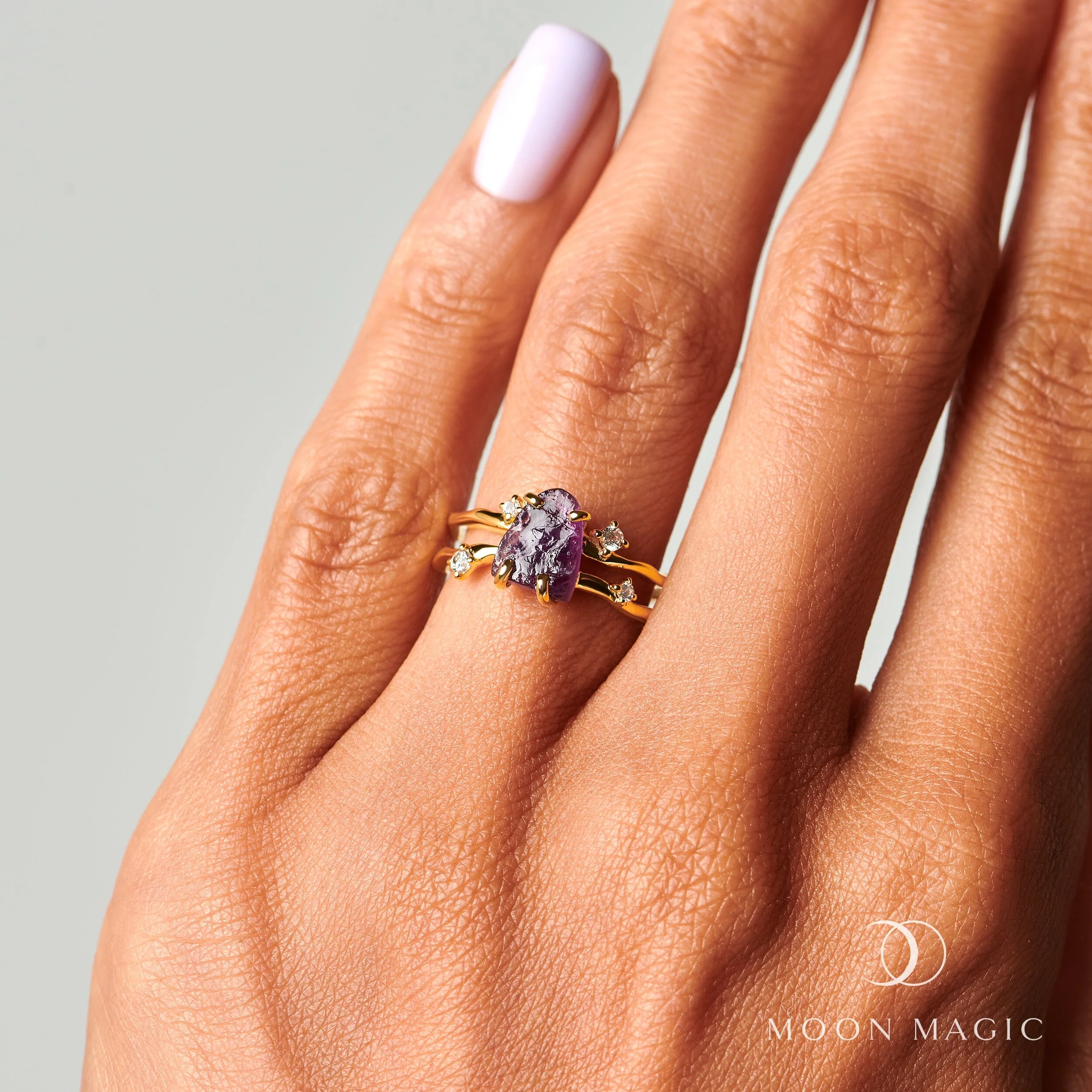 Raw Crystal Ring - Flow Amethyst - Image 15