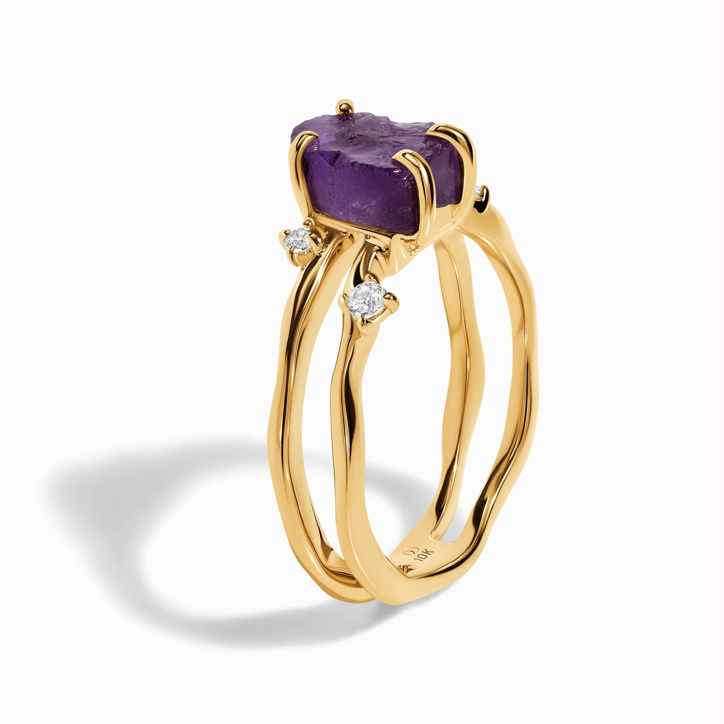 Raw Crystal Ring - Flow Amethyst - Image 36