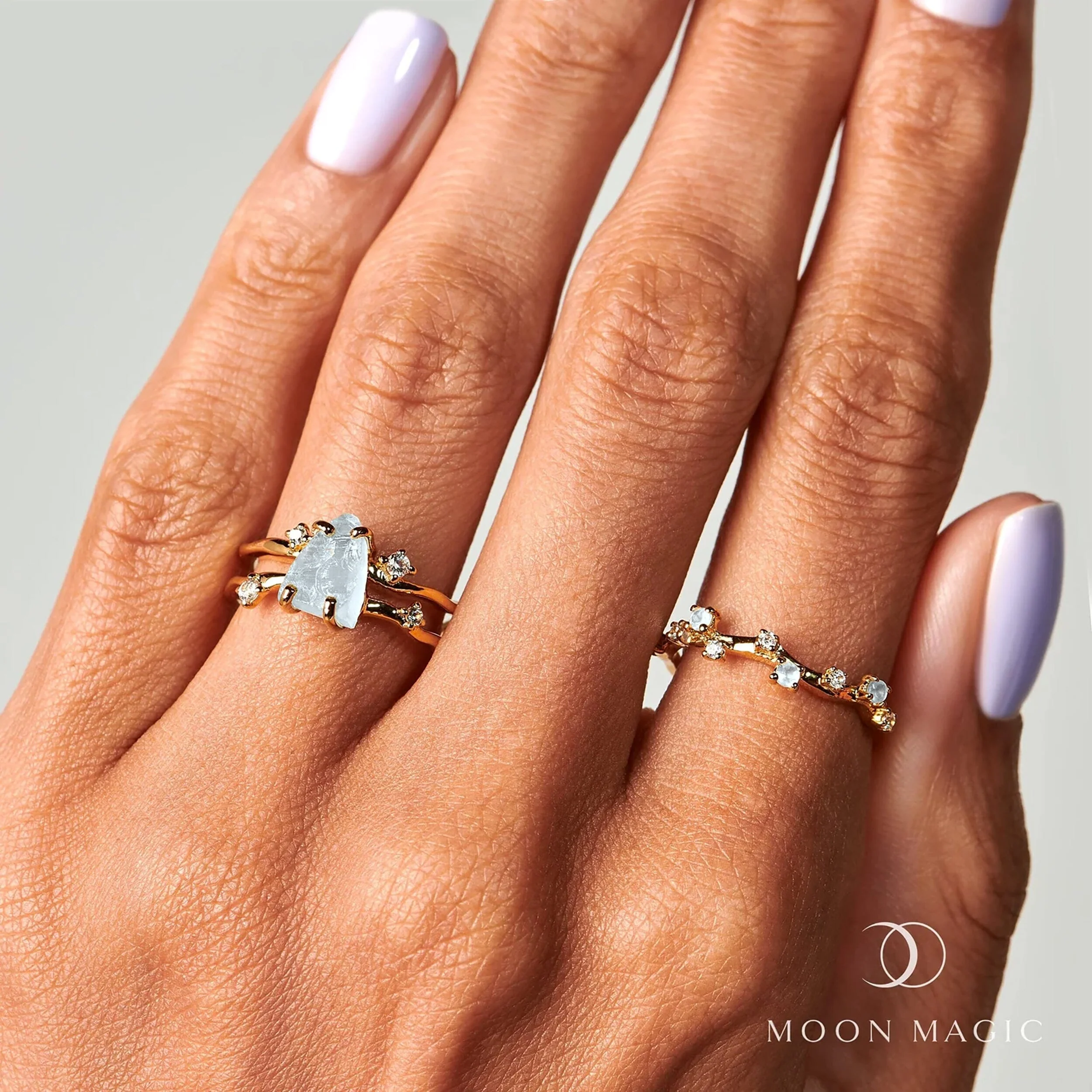 Raw Crystal Ring - Flow Aquamarine - Image 25