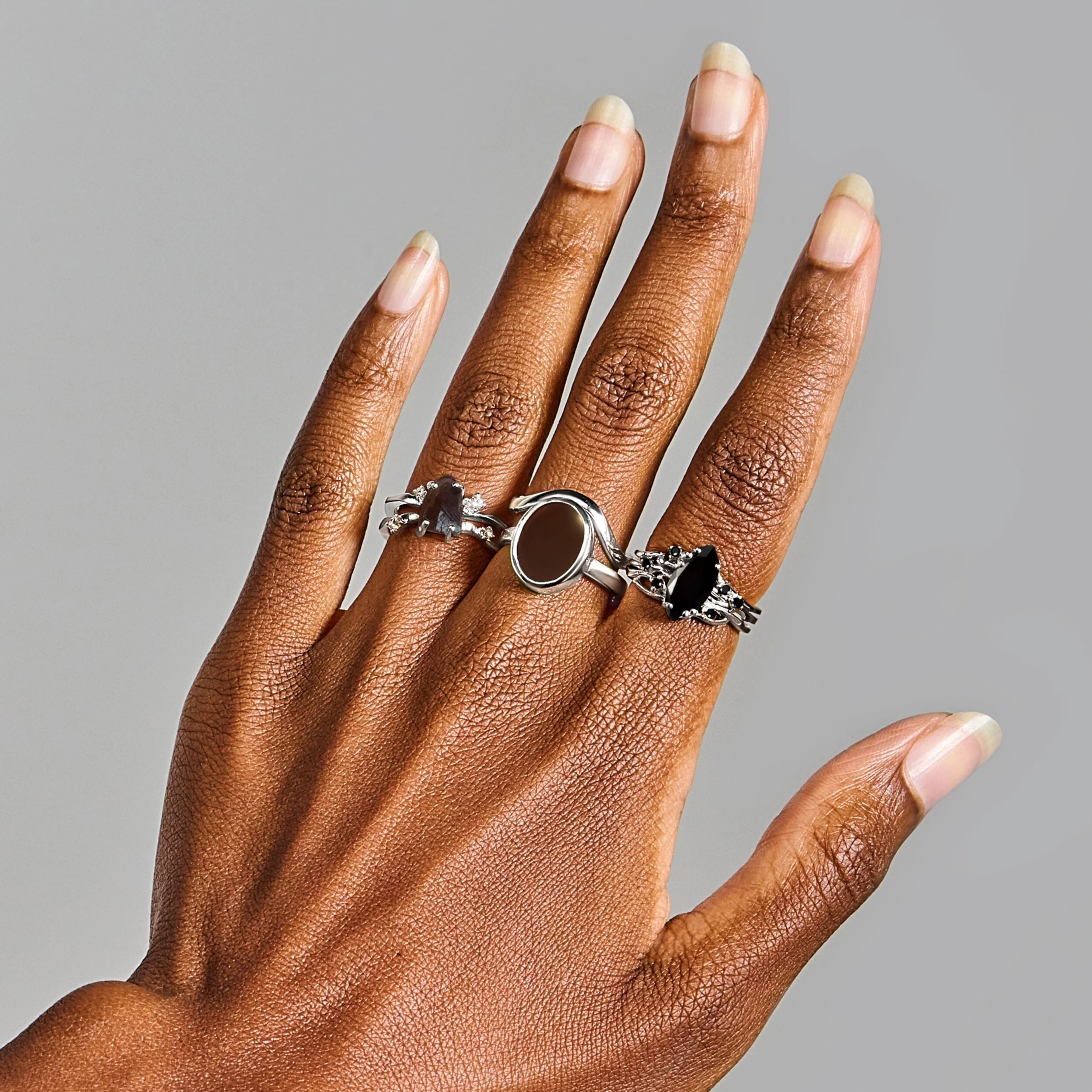 Raw Crystal Ring - Flow Smoky Quartz - Image 11