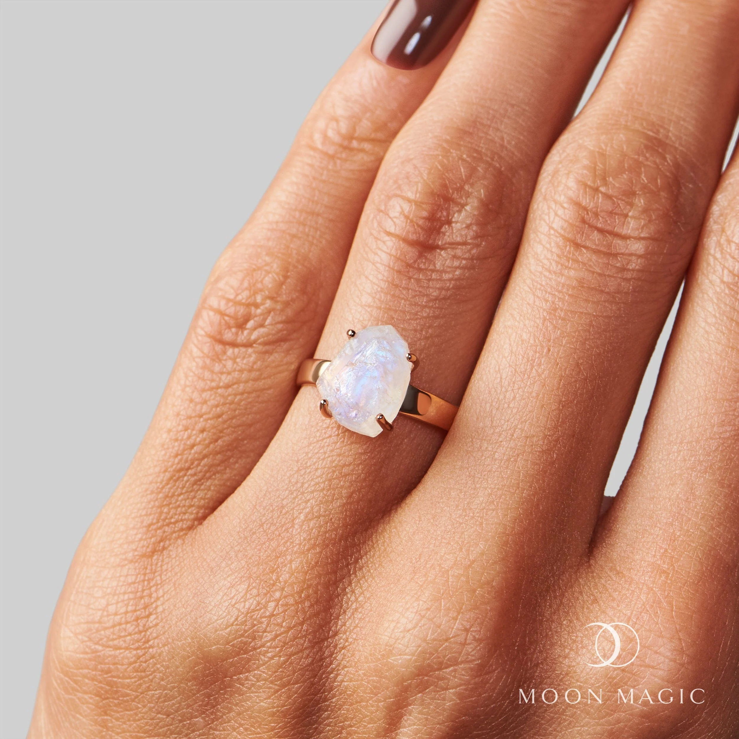 Raw Crystal Ring - Raw Crystal Moonstone - Image 4